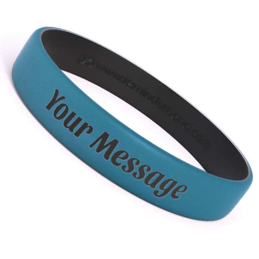 Custom Luxe Silicone Wristbands - Personalized Motivational Rubber Bracelets for Events, Gifts & Fundraising - Support Awareness with Reminderband - Perfect for Charity Walks, Team Building & Promotional Campaigns