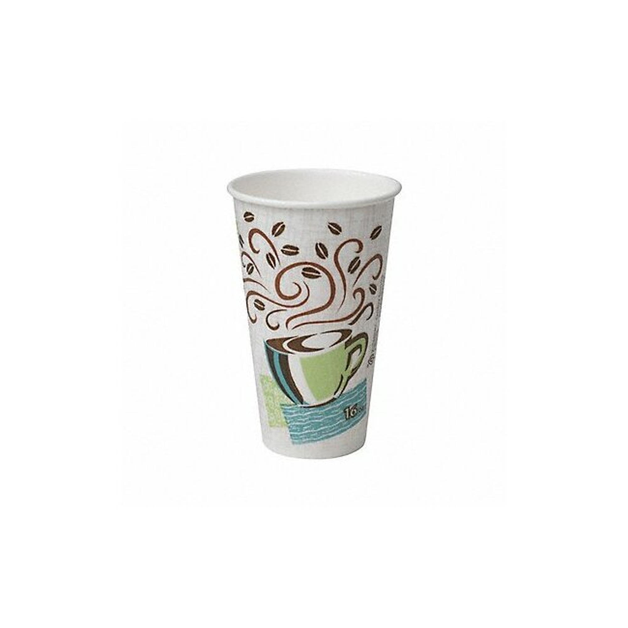 Premium 16oz Paper Hot Cups with Coffee Dreams Design - 500/Carton - Ideal for Coffee Shops, Offices, and Catering Events