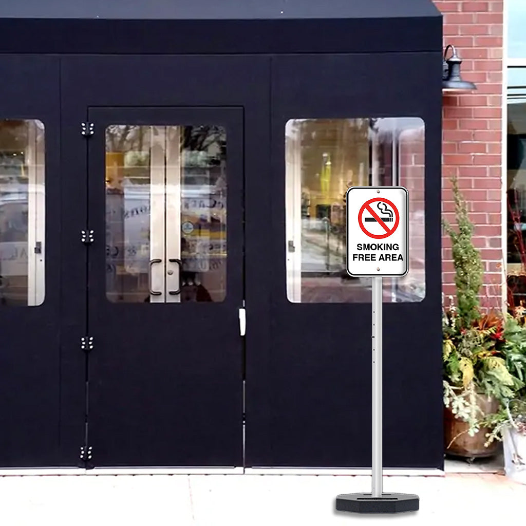 30 LB Heavy Duty Outdoor Portable Parking Lot Sign with 60