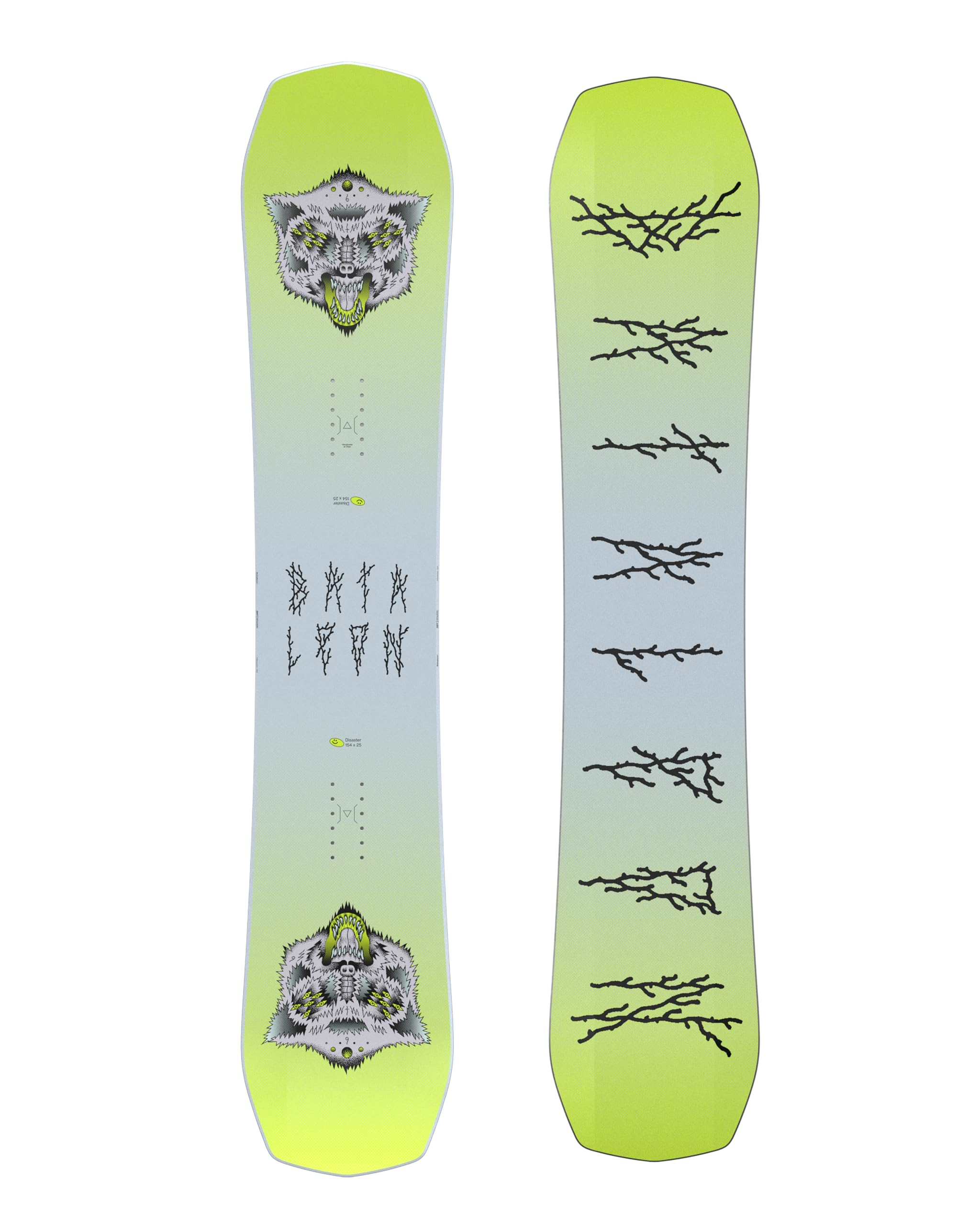 Bataleon Men's Disaster Snowboard - Freestyle All-Mountain Snowboard for Powder & Park Riding | Perfect for Backcountry & Resort Use