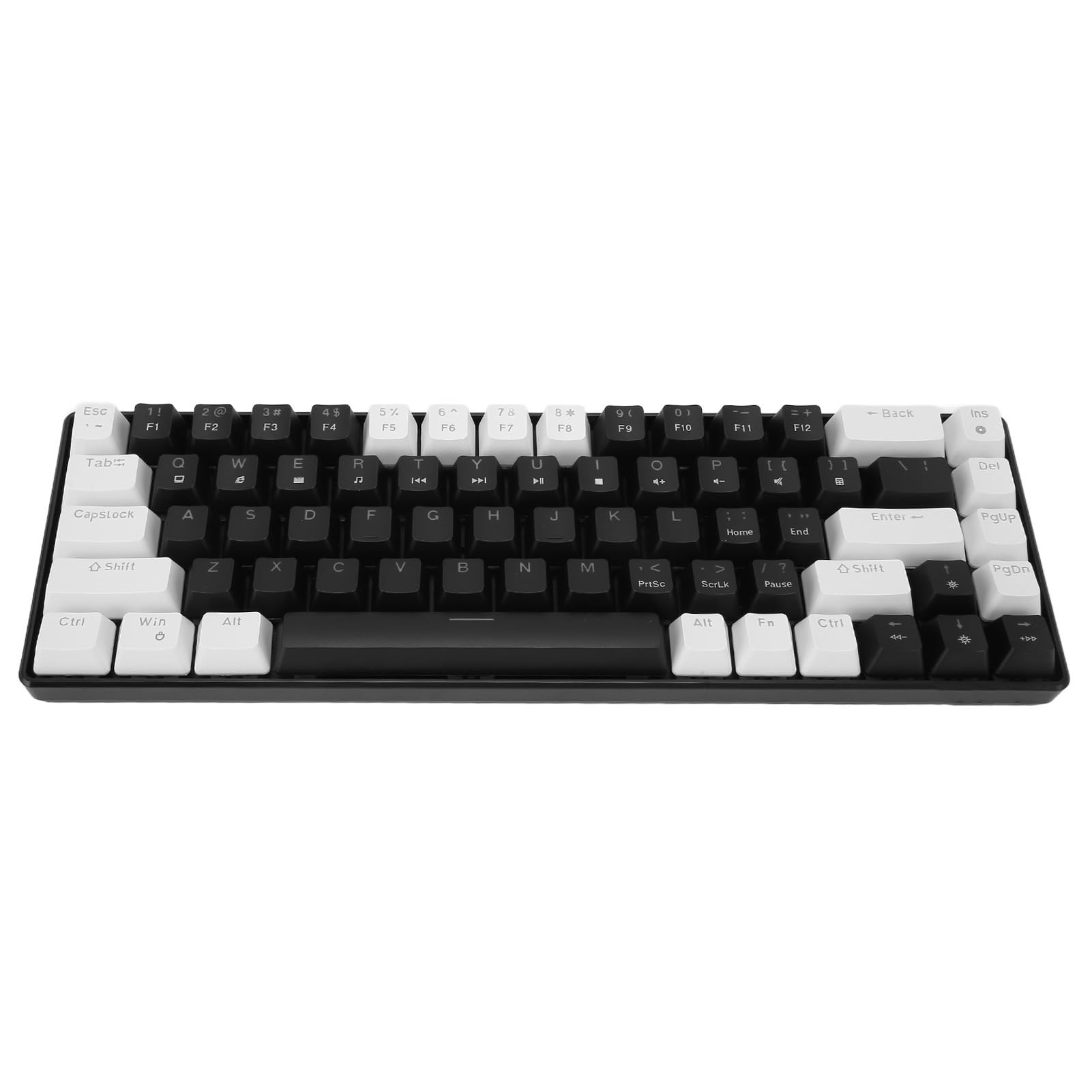 68-Key RGB Backlit Mechanical Gaming Keyboard - Hot Swappable Blue Switches, Wired Ergonomic Mini Keyboard for Windows PC - Perfect for Esports, Typing & Office Work