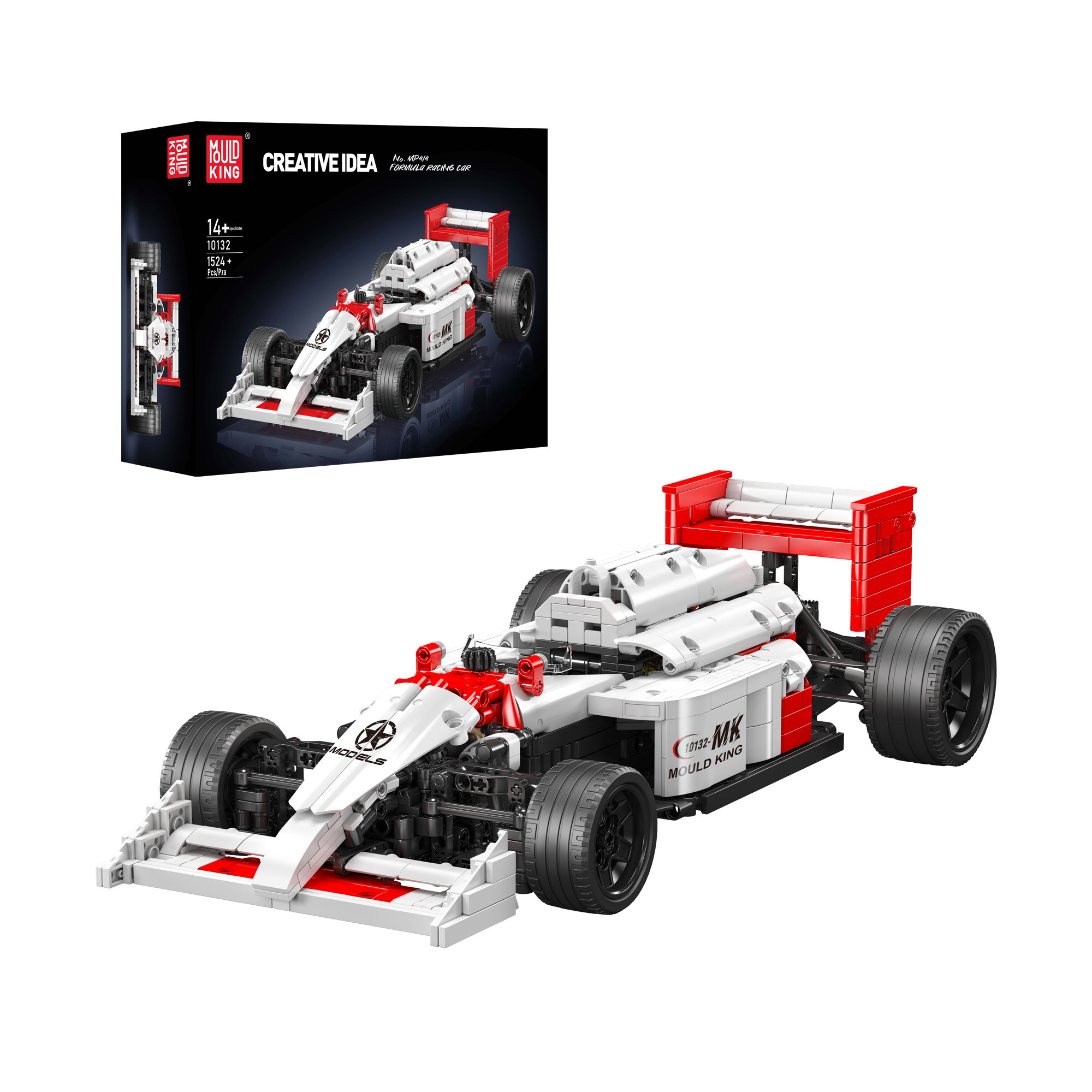 Mould King 13171 Formula 1 Racing Car Building Set - 1,257 Piece STEM Toy for Kids & Adults | Creative DIY Model Kit for Home Decoration, Gift Idea & Racing Car Enthusiasts