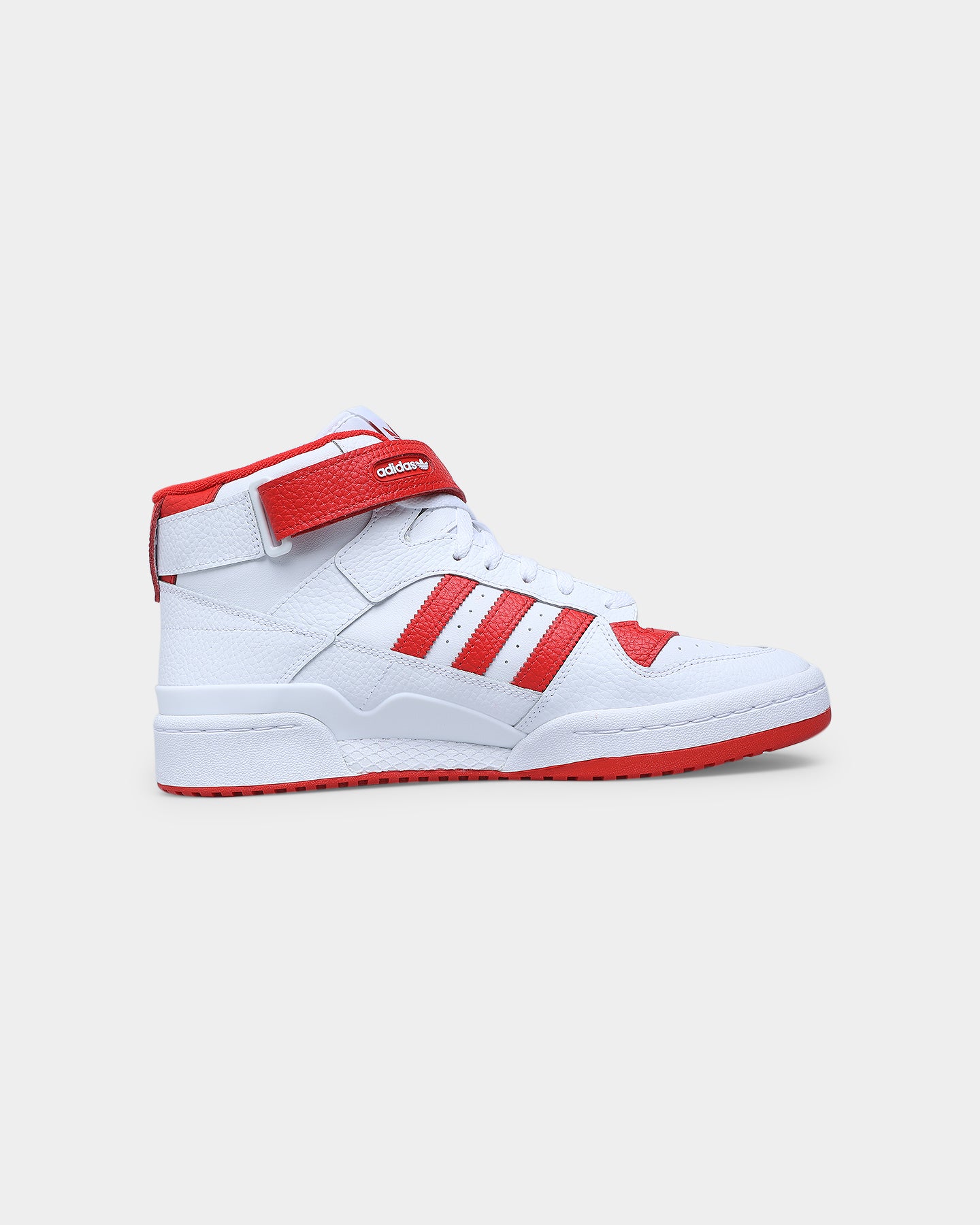 Adidas Forum Mid Sneakers - Cloud White/Vivid Red/Cloud White | Men's Basketball Shoes for Streetwear & Casual Outfits