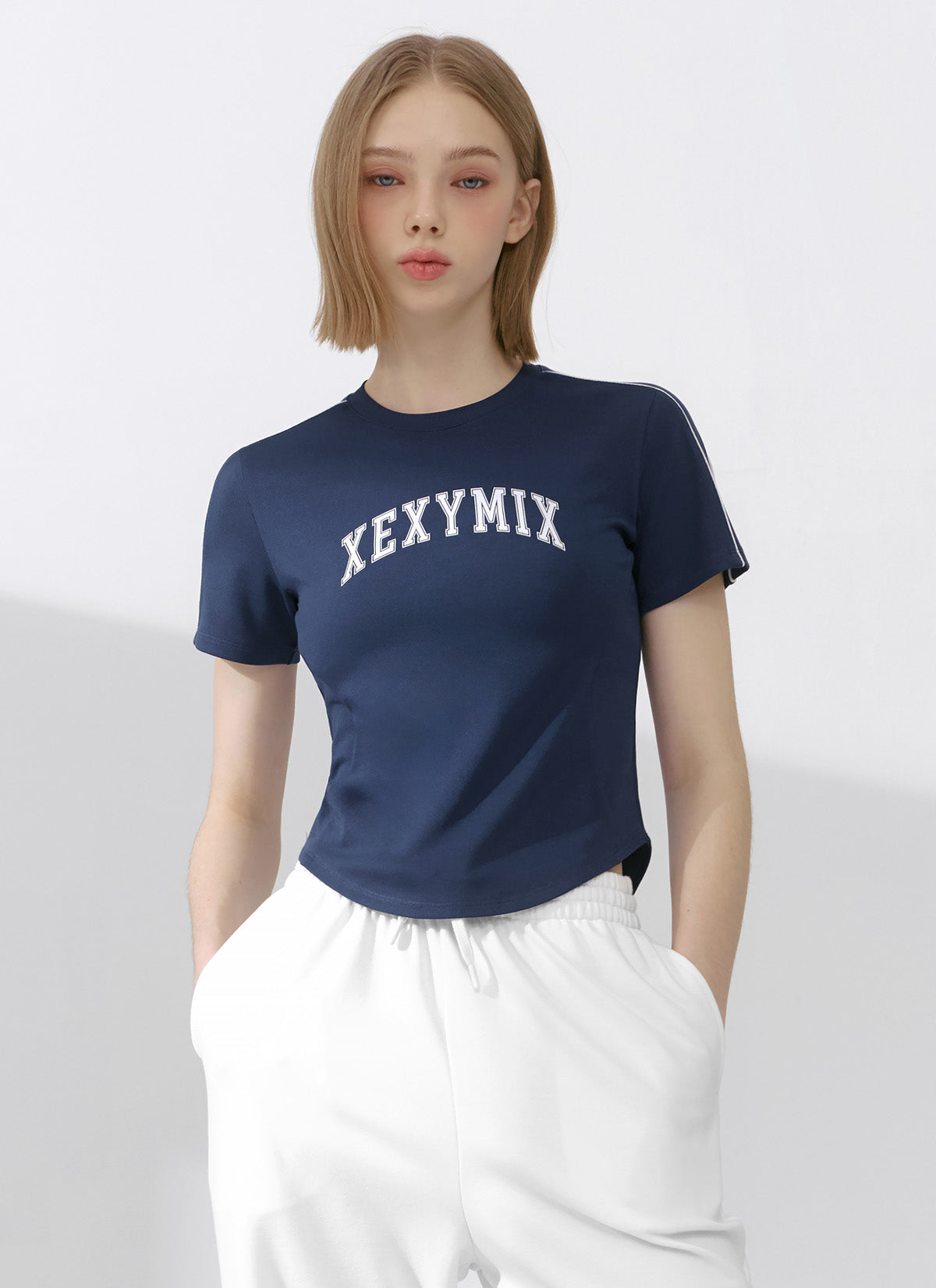 Color Block Crop Top Short Sleeve T-Shirt for Women - Trendy Summer Casual Tee for Outfits, Beach & Streetwear Fashion