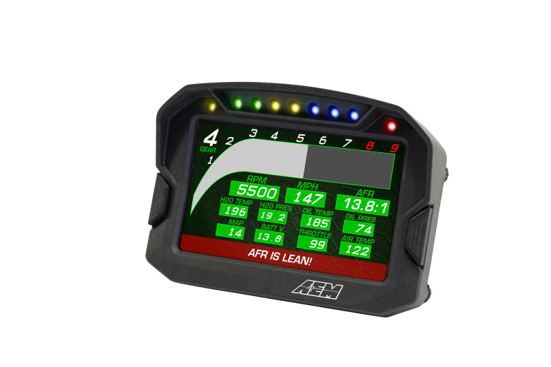 AEM CD 5L Carbon Fiber Digital Dash Display - High Performance Racing Gauge for Track & Street Cars (Perfect for Drag Racing, Road Courses & Daily Driving)
