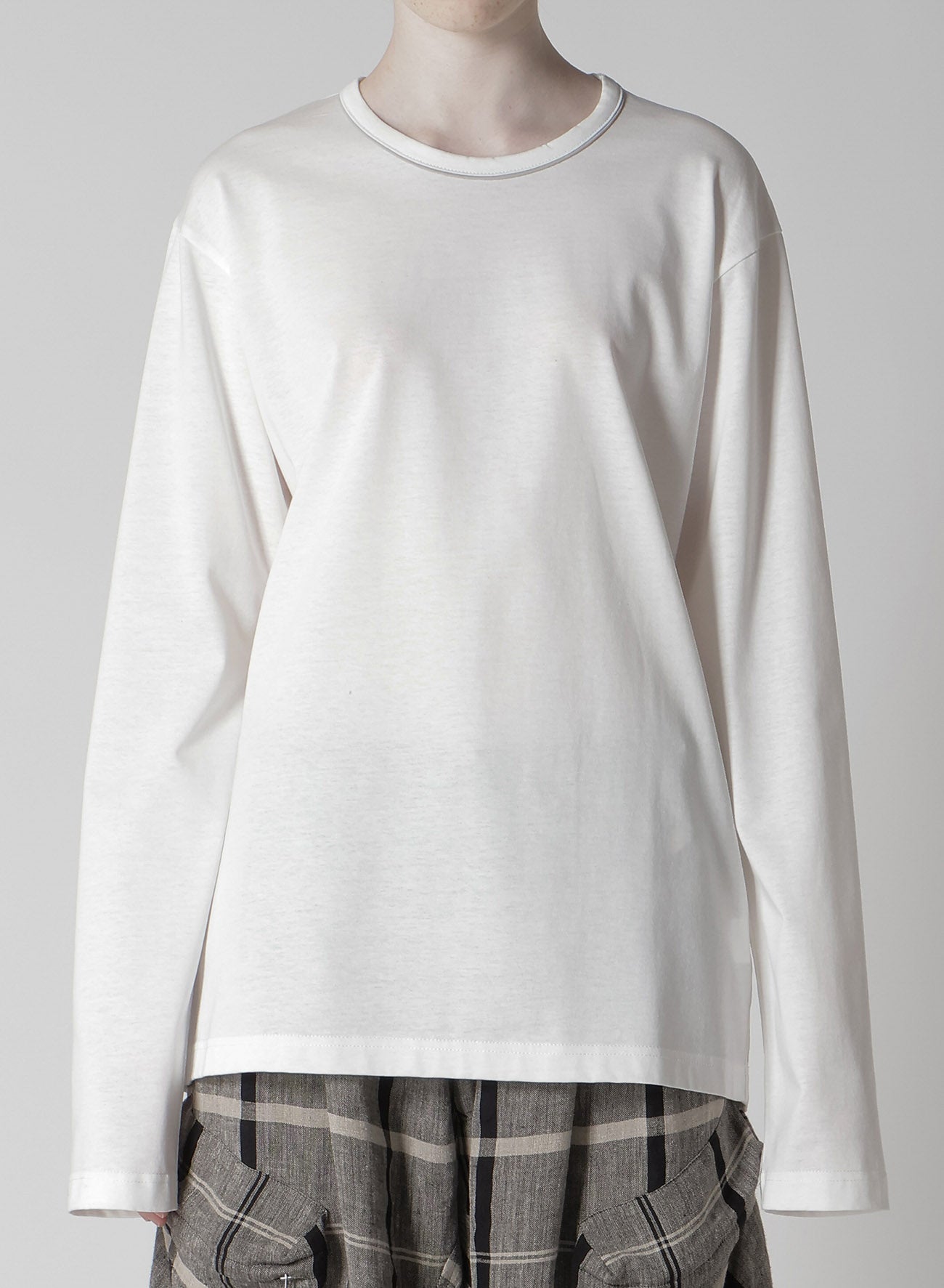 COTON JERSEY Y'S STITCH LONG SLEEVE BIG T-Shirt - Soft Cotton Jersey Fabric, Comfortable Long Sleeve Tee for Men & Women - Perfect for Casual Wear, Layering, and Everyday Outfits