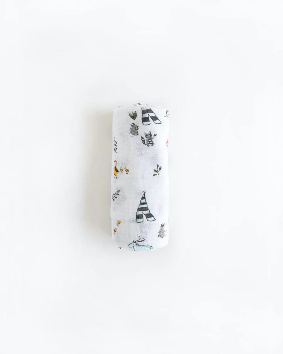 Little Unicorn 100% Cotton Muslin Swaddle Blanket - Soft Baby Swaddles for Newborns, Breathable & Lightweight for Nursery, Travel & Photo Shoots
