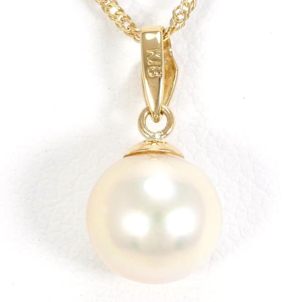 18K Yellow Gold Pearl Necklace for Women - Elegant Luxury Jewelry Gift for Birthday, Anniversary & Special Occasions