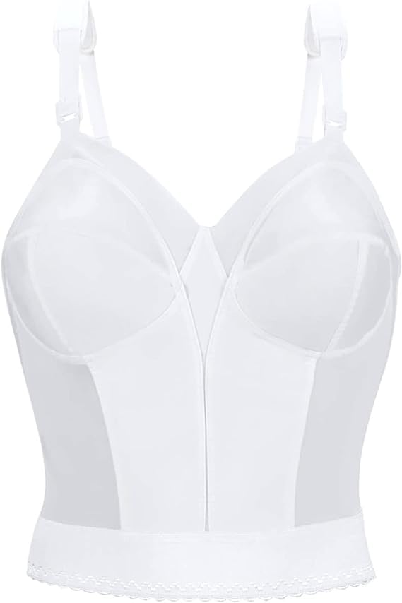 Exquisite Form 5107532 Wireless Posture Support Bra - Slimming Longline Back Closure Bra for Women | Perfect for Yoga, Workouts & Everyday Comfort