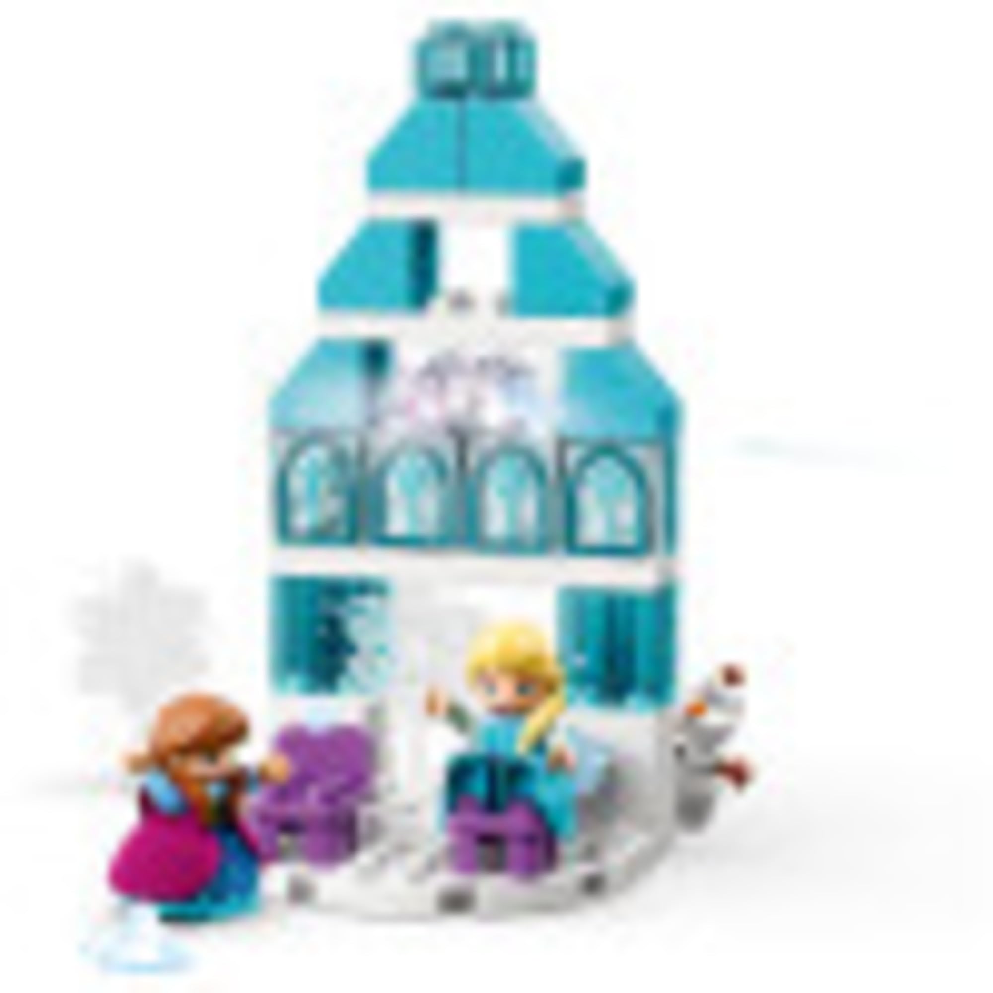 LEGO DUPLO Disney Princess Frozen Ice Castle Building Set 10899 - Includes Light Brick, Elsa & Anna Mini Dolls & Olaf Figure - Creative Construction Toy for Toddlers Age 2+ - Perfect Gift for Girls & Boys - Birthday Party, Pretend Play & Early Learning Activity