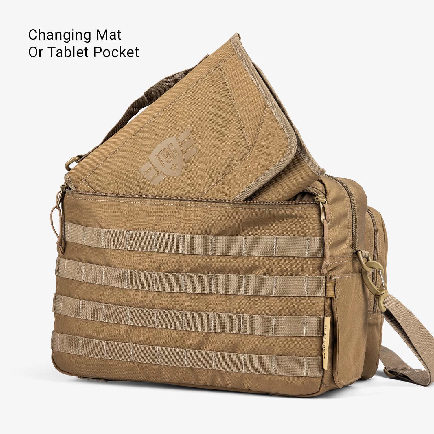 4th Gen Tactical Diaper Bag for Dads - Military Style Baby Carrier with Changing Pad & Stroller Straps | Perfect for Outdoor Adventures, Travel & Everyday Parenting