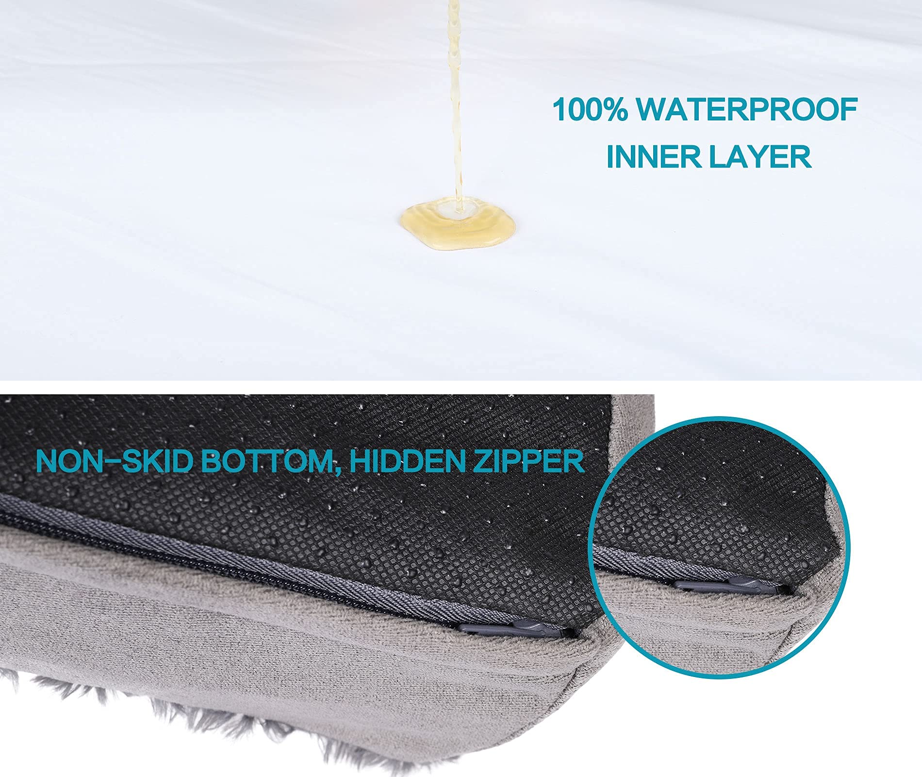 **Orthopedic Memory Foam Dog Bed for Large Dogs – Jumbo Washable Pet Bed with Cooling Gel, Removable Cover & Waterproof Lining – Perfect for Crates, Kennels & Home Comfort**