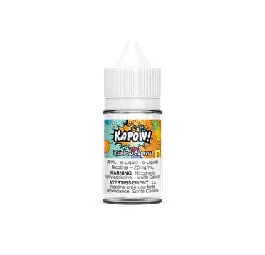 Rainbow Express Nic Salts - Kapow Salt 30mL E-Liquid for Vape Pods | Premium Nicotine Salt Vape Juice | Smooth & Flavorful | Ideal for Vaping on the Go (Ontario)