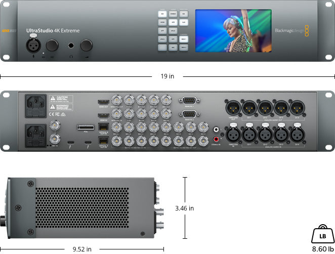 Blackmagic UltraStudio 4K Extreme 3 - Professional 4K Video Capture & Playback Device for Live Streaming, Video Editing & Broadcast Production (HDMI/6G-SDI)