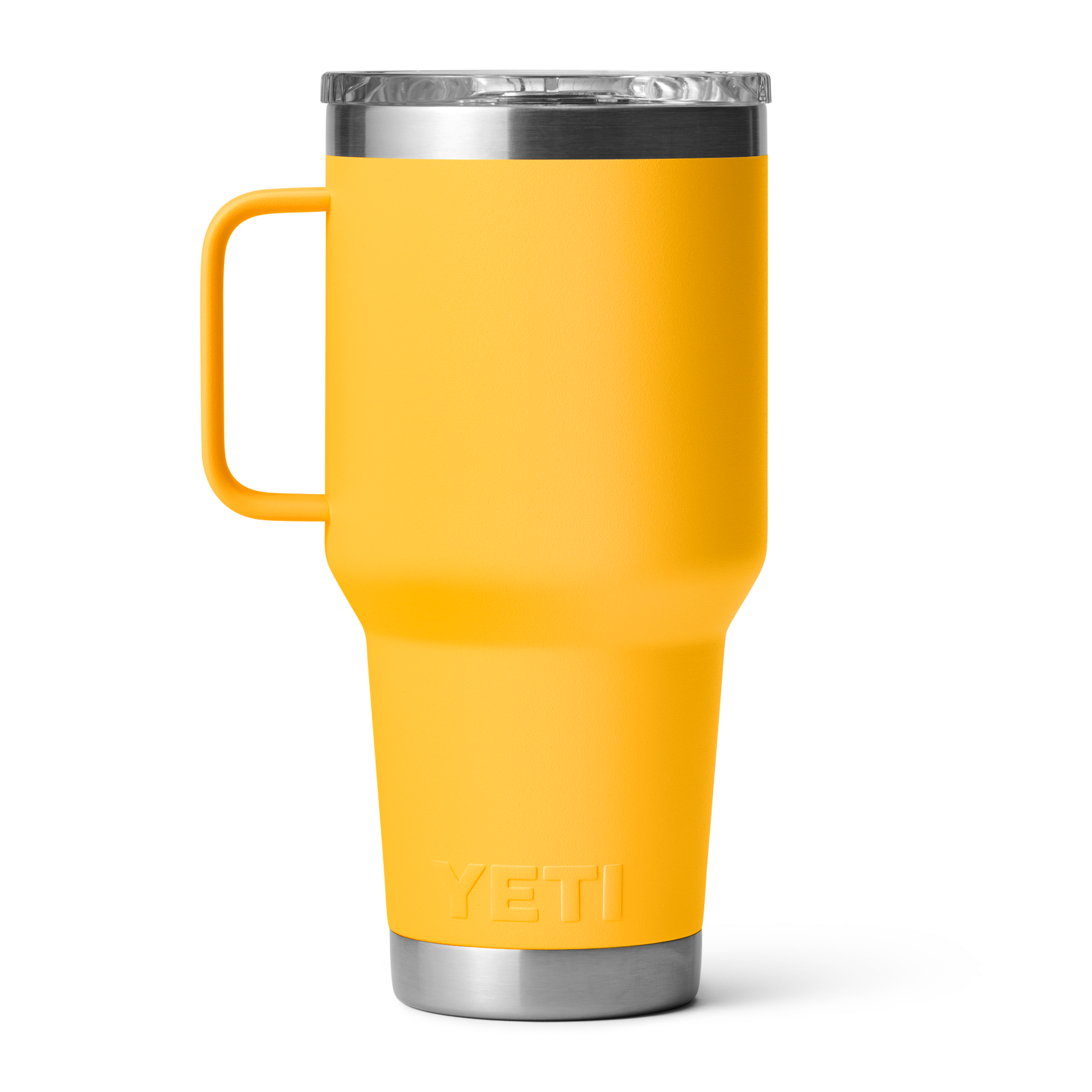 30 oz Rambler Travel Mug - Insulated Stainless Steel Vacuum Flask, Leak-Proof Lid, Keeps Drinks Hot/Cold for Hours - Perfect for Camping, Hiking & Commuting (Alpine Yellow)