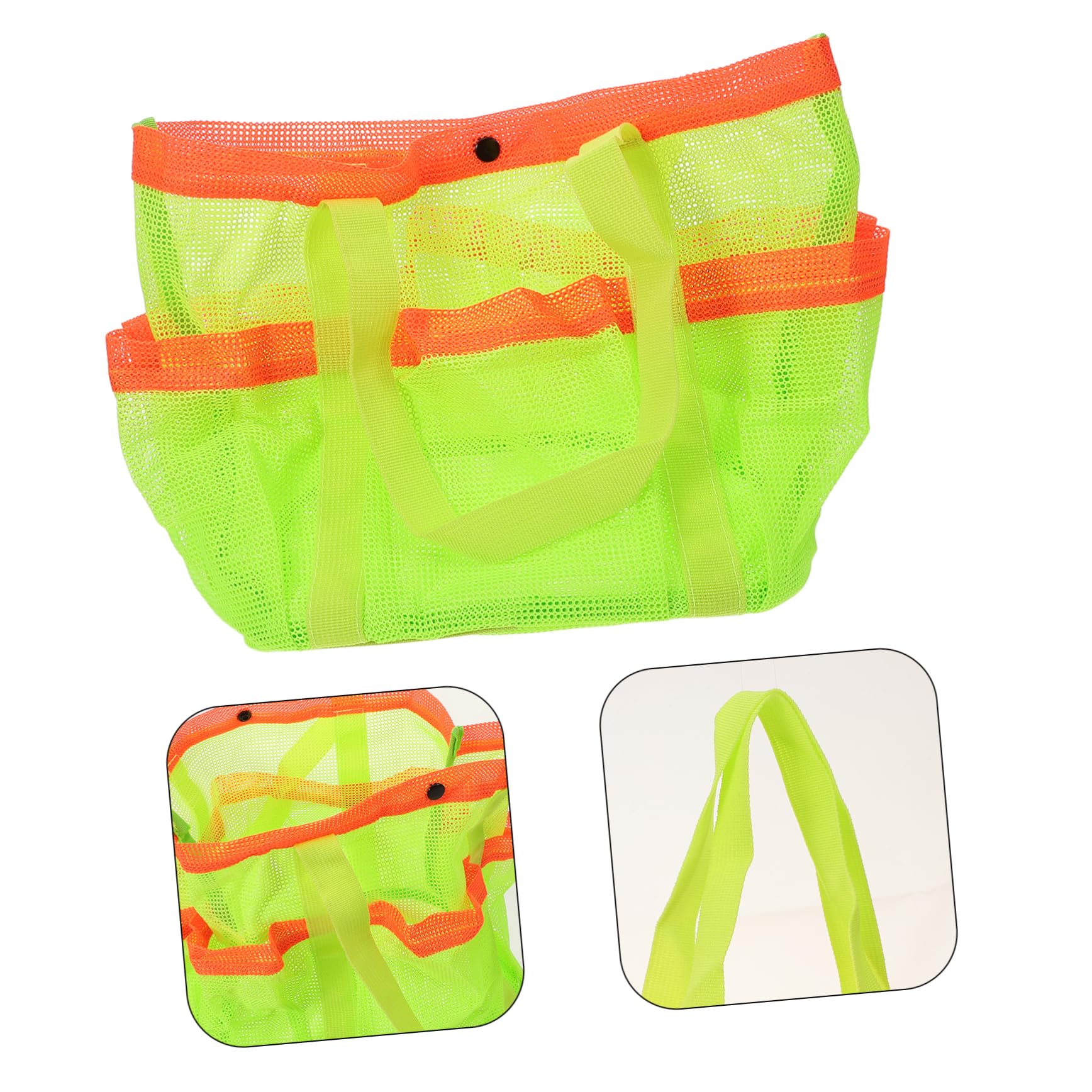 GAROZATION Large Mesh Beach Bag - Durable Polyester Tote for Travel, Swim Gear & Toiletries | Perfect for Pool, Beach & Gym Storage