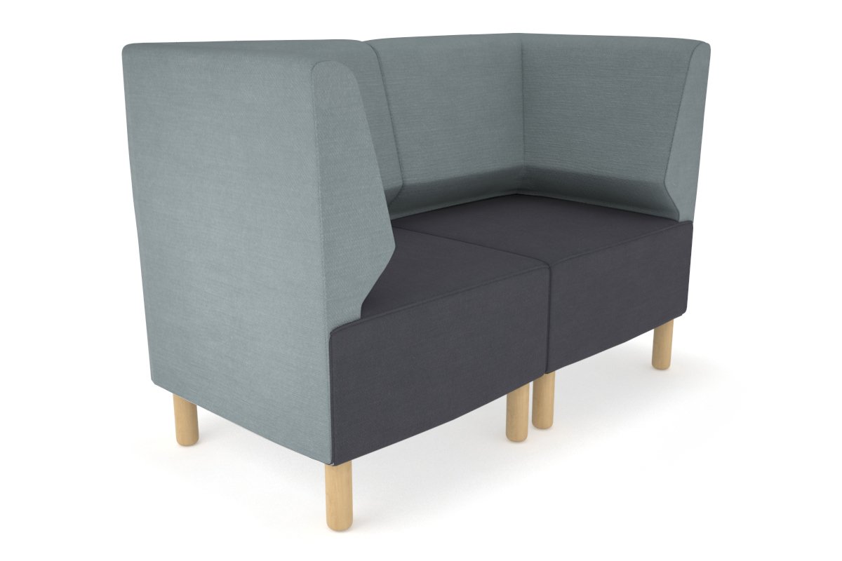 Mondo 2 Seater Corner Lounge Sofa - Modern L-Shaped Sectional Couch for Living Room, Small Space & Apartment - Comfortable Fabric Upholstery with Soft Cushions - Perfect for Relaxing, Entertaining & Movie Nights