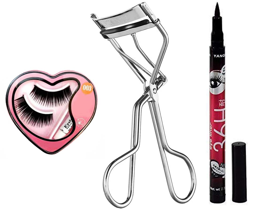 Premium Eyelash Curler for Women - No Pinching, Pain-Free Curling for All Eye Shapes | Professional Design with 1 Free Pair of False Eyelashes | Perfect for Daily Makeup, Special Occasions & Bridal Looks