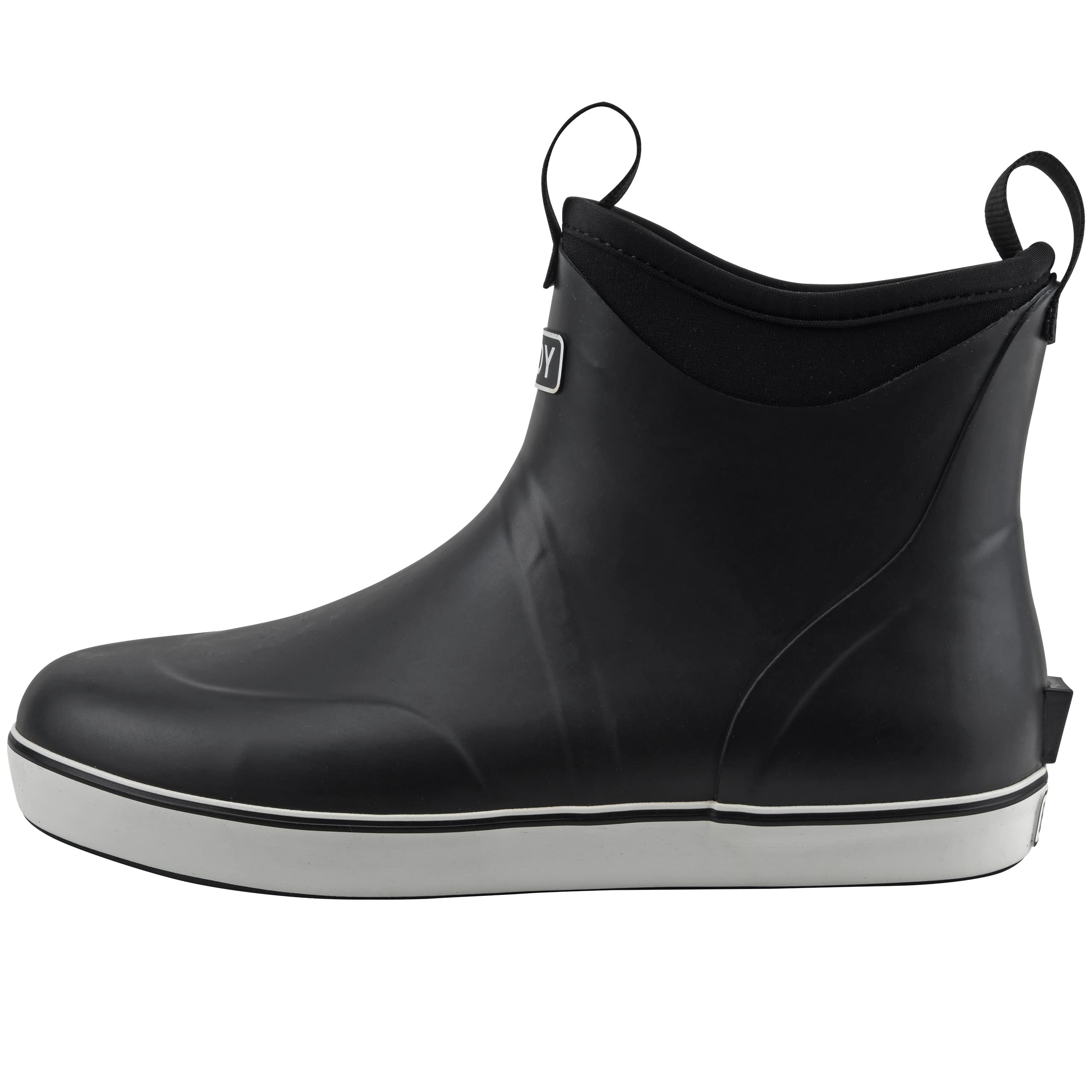 Buoy Boots Men's Deck Boots - Waterproof Short Rain Boots for Outdoor, Fishing & Hiking | Comfortable & Durable Rubber Boots for Wet Weather