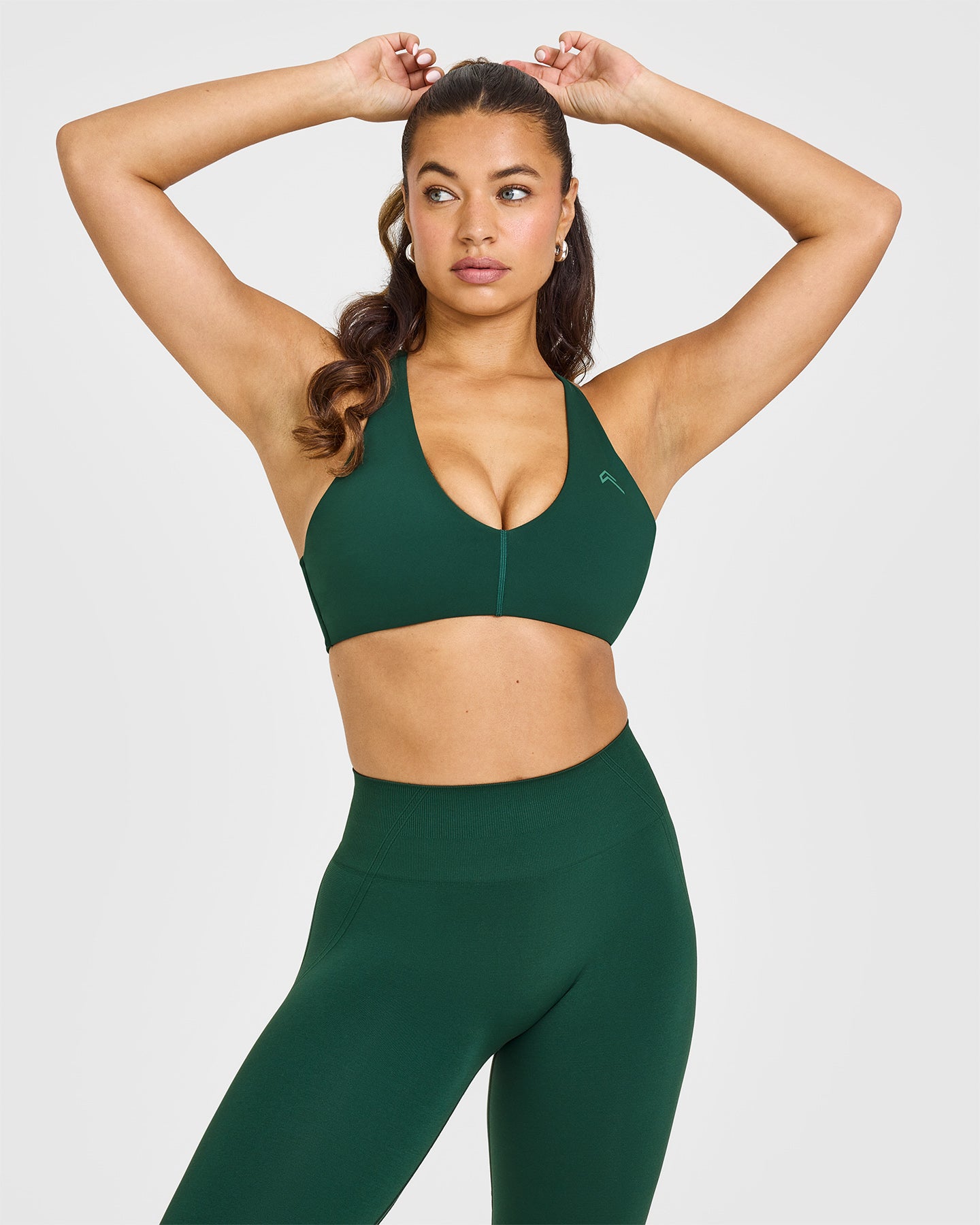 Unified Micro Bralette - Comfortable Wireless Bra in Racing Green | Seamless Yoga & Lounge Wear for Women