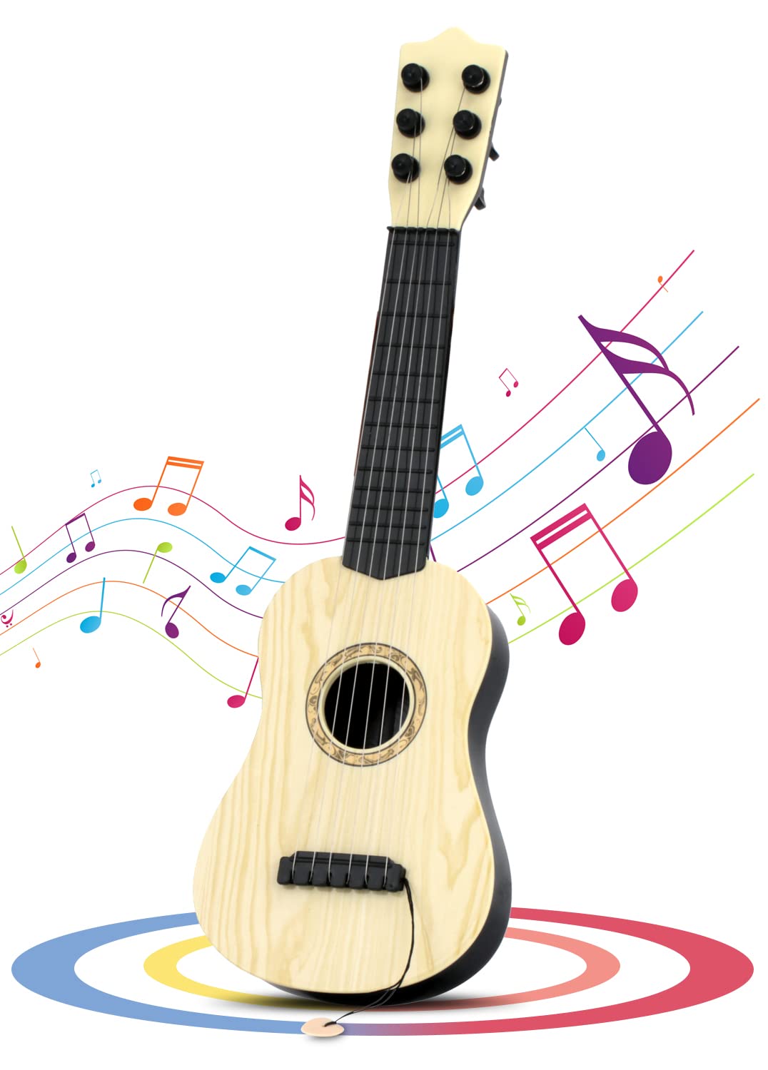 6 String Kids Toy Guitar - 17 Inch Mini Acoustic Guitar for Toddlers & Children | Musical Educational Toy for Early Development & Learning | Perfect for Birthday Gifts, Pretend Play & Music Exploration