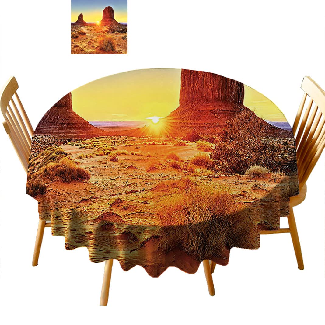 Round Tablecloths 36 Inch - B56FL Fabric Table Cover for Tea Coffee Tables, Dining Room Decor, Party & Wedding Table Setting