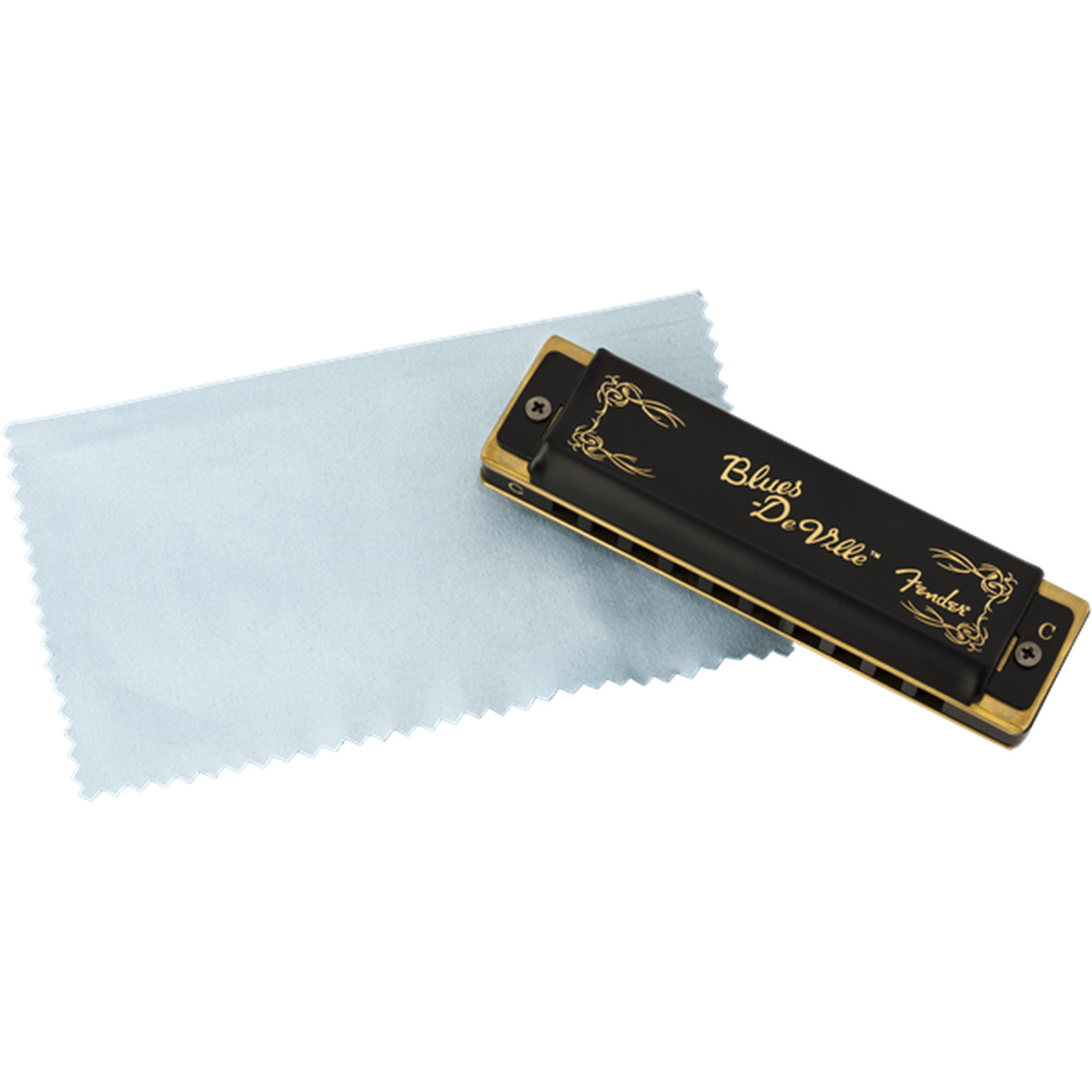 Fender Harmonica Blues Deville - Professional 10-Hole Diatonic Harmonica for Blues & Rock Music - Perfect for Live Performances & Studio Recording