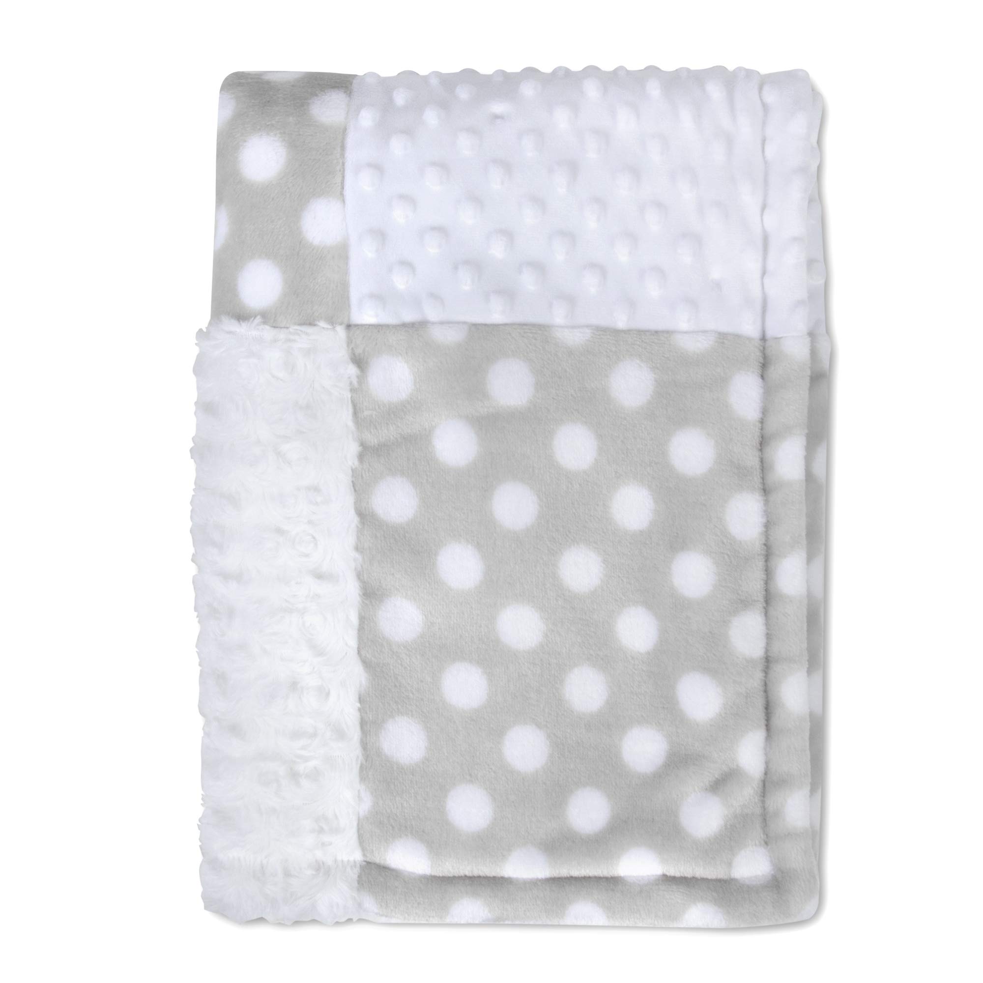 Soft Baby Blanket & Stuffed Animal Lovey Set - Grey Elephant for Boys & Girls | Nursery & Travel