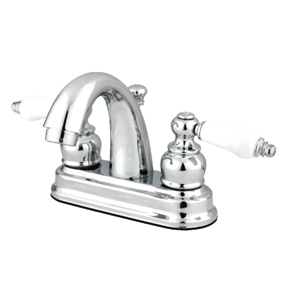 Kingston Brass FB5618PL 4-Inch Centerset Bathroom Faucet - Polished Nickel Finish for Vanity Sinks & Powder Rooms (Perfect for Small Bathrooms & Guest Baths)