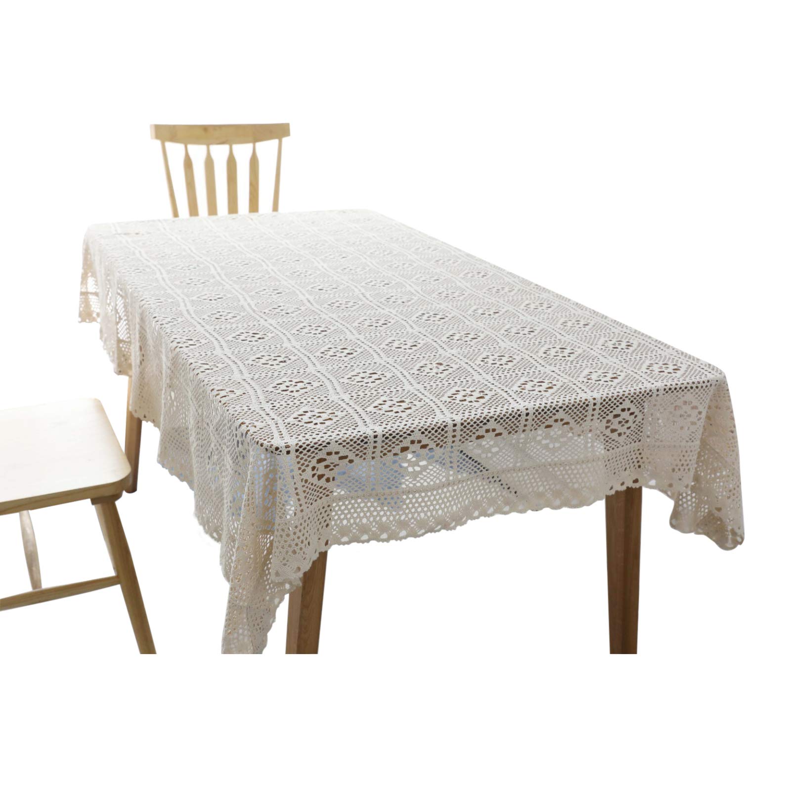 Handmade Crochet Cotton Tablecloth 55