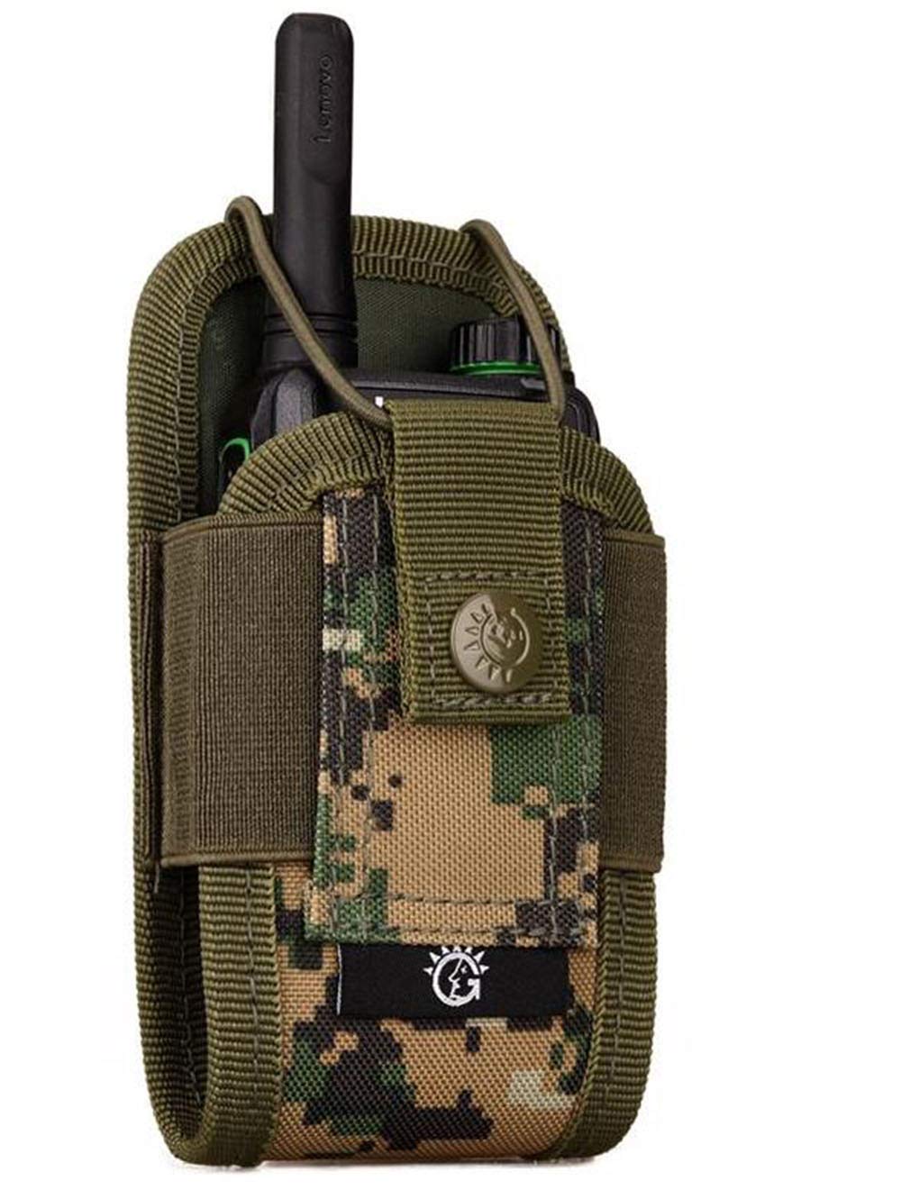 Universal MOLLE Radio Case Holder Pouch - Adjustable Walkie Talkie Pouch Bag for Tactical Gear, Outdoor Adventures & Emergency Communication