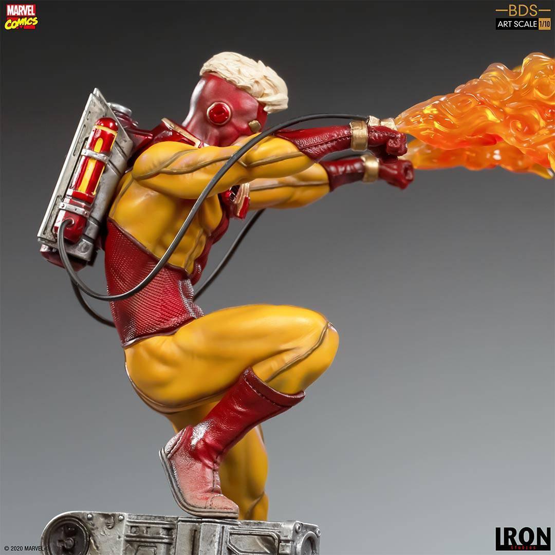 Iron Studios X-Men Pyro BDS Art Scale 1/10 Statue - Marvel Collectible for Display & Home Decor