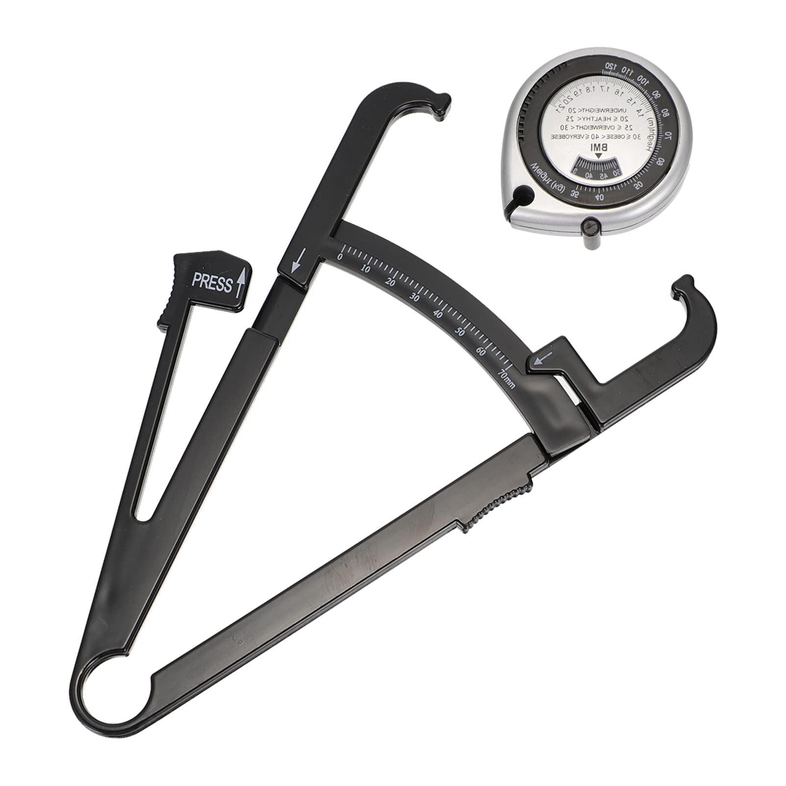 Digital Body Fat Caliper & Tape Measure - Accurate Body Weight Scale for Fitness, Health Monitoring & Bathroom Use - Ideal for Weight Loss, Muscle Gain & Body Composition Tracking