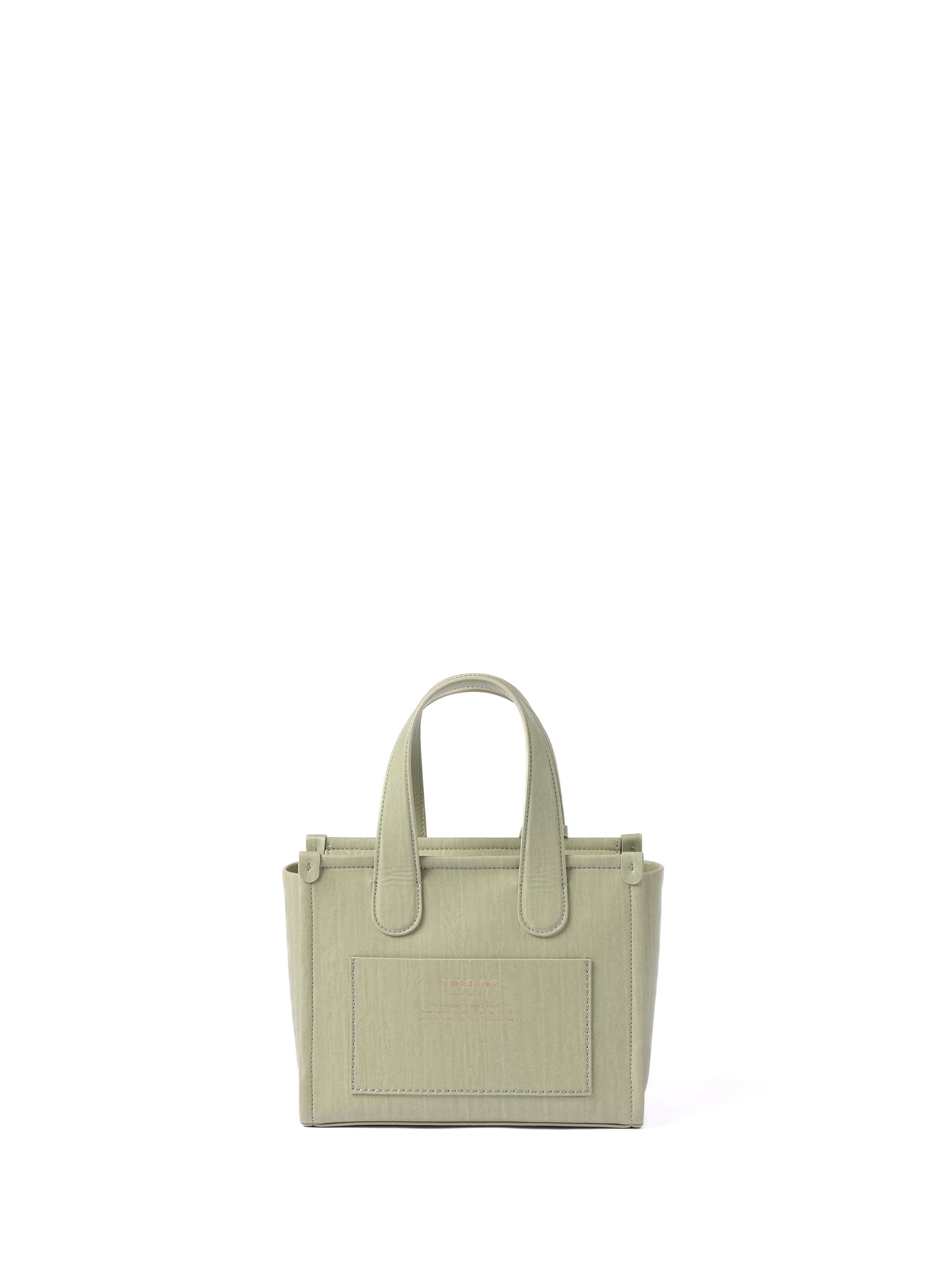 Alma M Vegan Leather Tote Bag - Eco-Friendly Bamboo Leather Handbag for Women, Light Green | Perfect for Work, Travel & Everyday Use