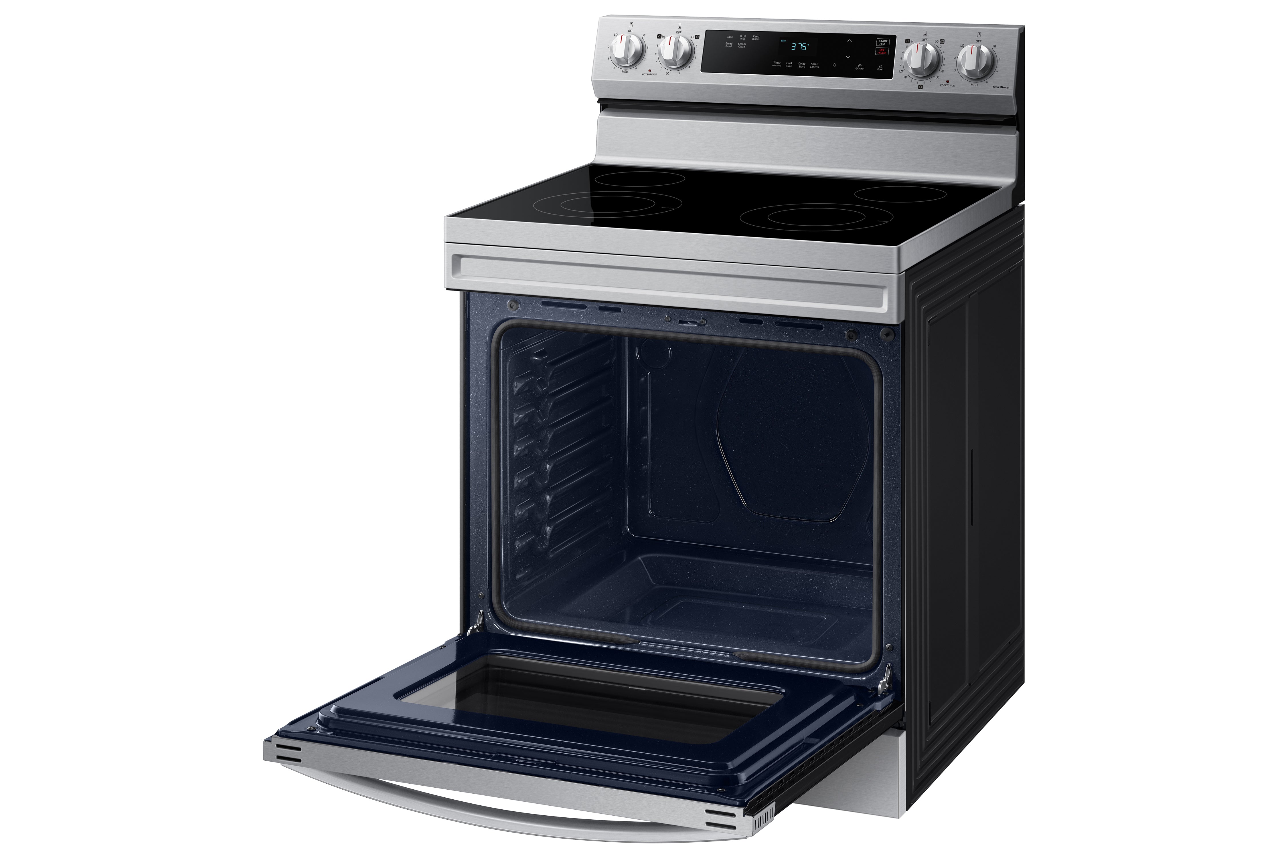 Samsung NE63A6111SS/AC 6.3 Cu.Ft Stainless Steel Smart Electric Range with WiFi - Perfect for Modern Kitchens & Home Cooking