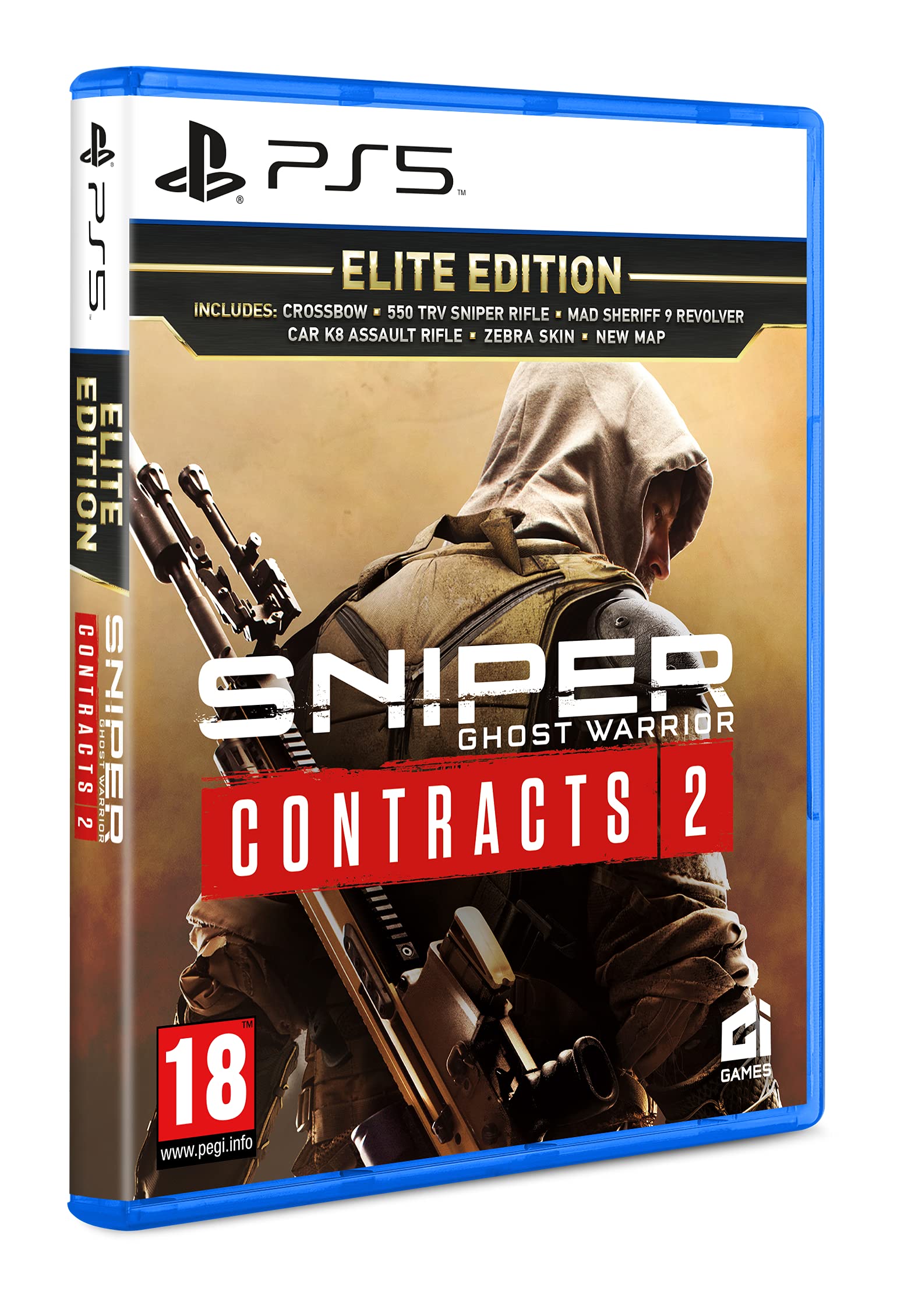 Sniper Ghost Warrior Contracts 2 Elite Edition for PS5 - Ultimate Stealth Shooter Game | Perfect for Tactical Gamers & Military Simulation Enthusiasts