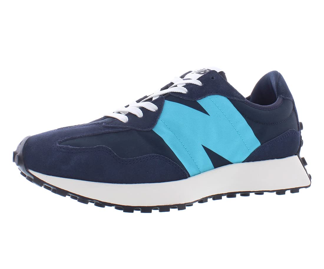 New Balance 327 Men's Running Shoes - Size 10.5 US - Navy Blue & Aqua Color - Lightweight Sneakers for Jogging, Gym Workouts & Casual Wear