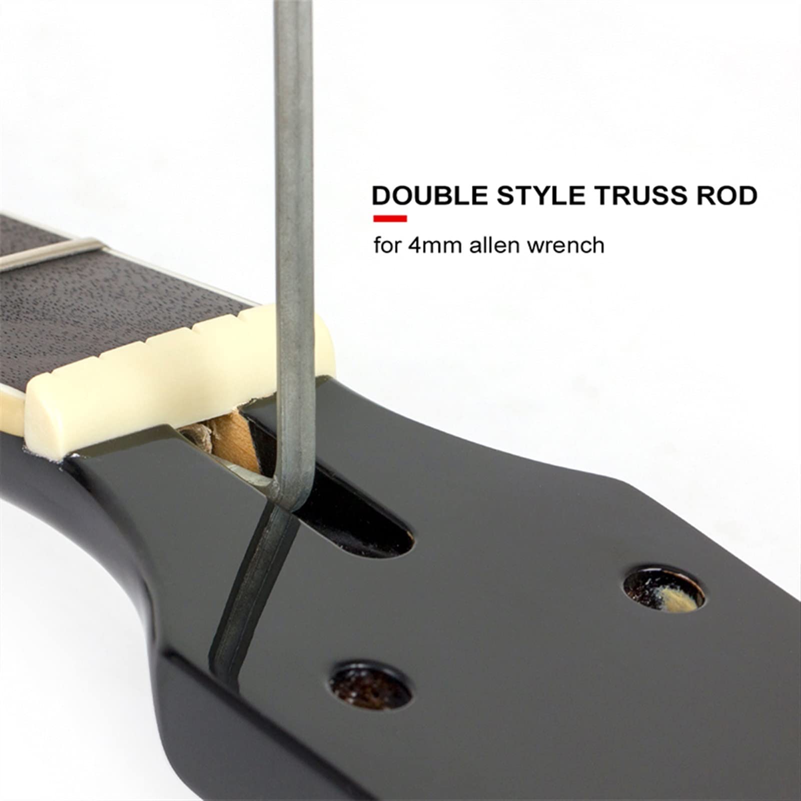 Premium Maple Electric Guitar Neck with Rosewood Fretboard - 22 Frets Replacement Neck for LP Style Guitars | Perfect for DIY Repairs & Custom Builds