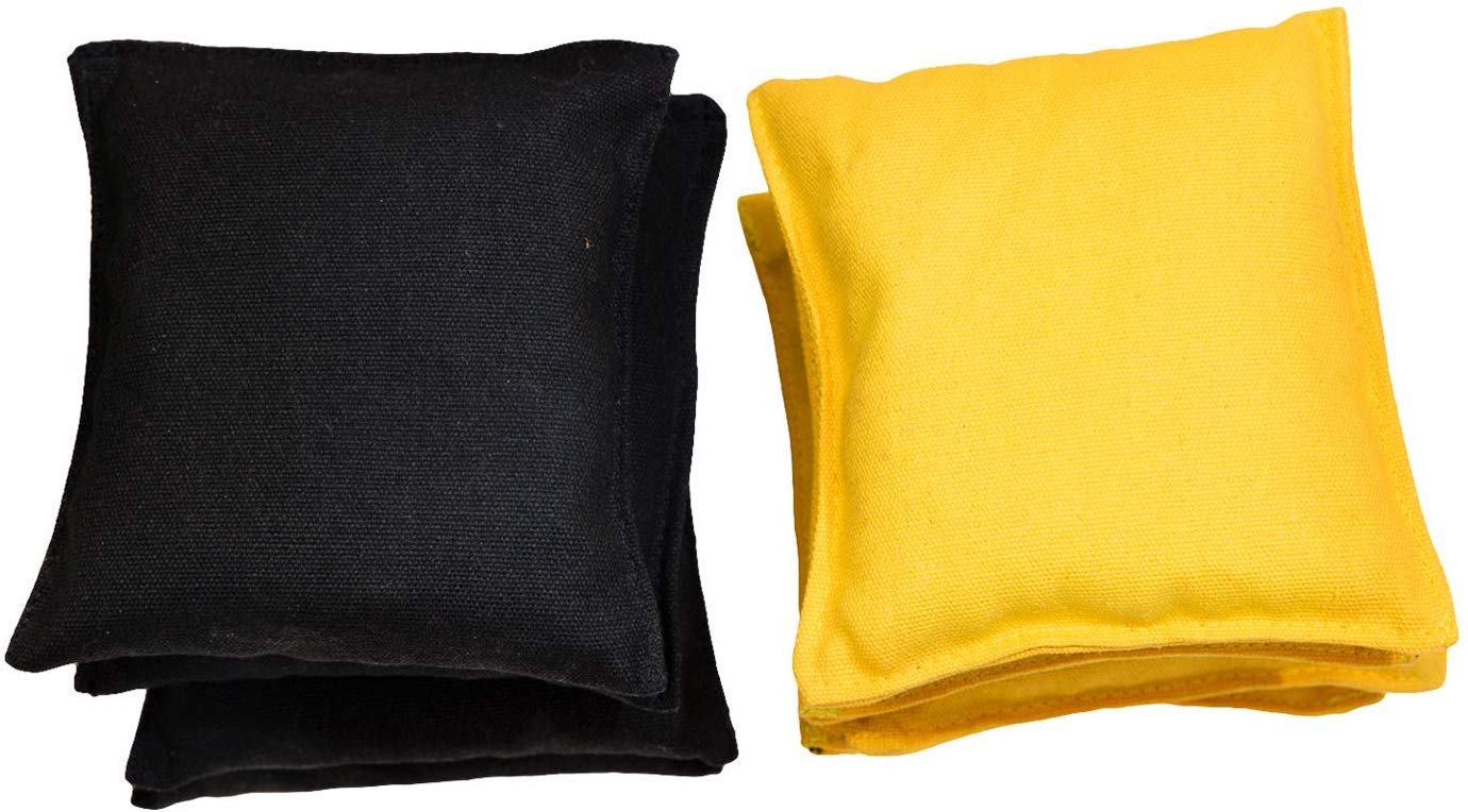 Premium All-Weather Cornhole Bean Bags Set of 8 - Durable Duck Cloth Canvas for Outdoor Tossing Game - Perfect for Backyard Parties, Tailgating & Summer BBQs