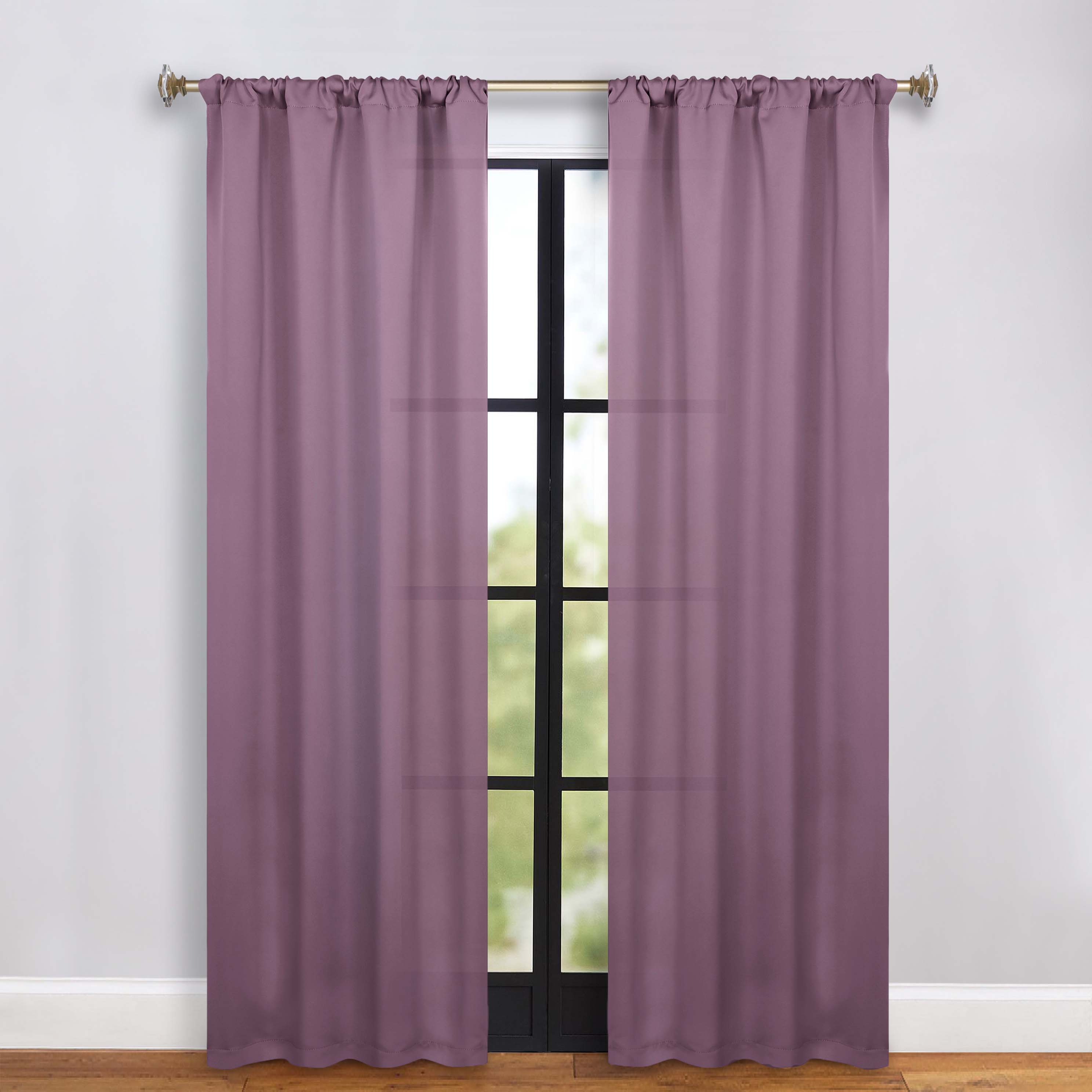 Machine Washable Blackout Curtains Set of 2 - Solid Color Room Darkening Window Drapes for Bedroom, Living Room & Nursery - Noise Reducing & Energy Efficient