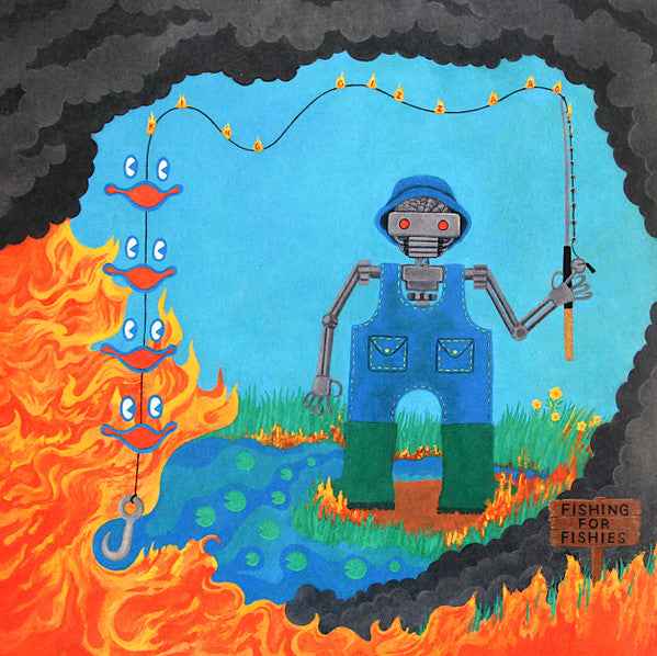 King Gizzard And The Lizard Wizard - Fishing For Fishies Vinyl LP Album (Limited Green Edition, Near Mint Condition) - Perfect for Record Collectors & Psychedelic Rock Fans