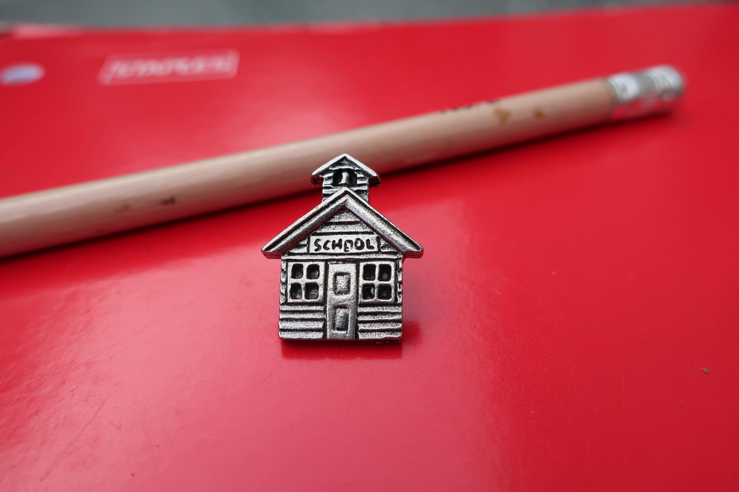Jim Clift Design Vintage School House Lapel Pin - Classic Collectible for Teachers, Students & Alumni - Perfect for Jackets, Backpacks & Gifts