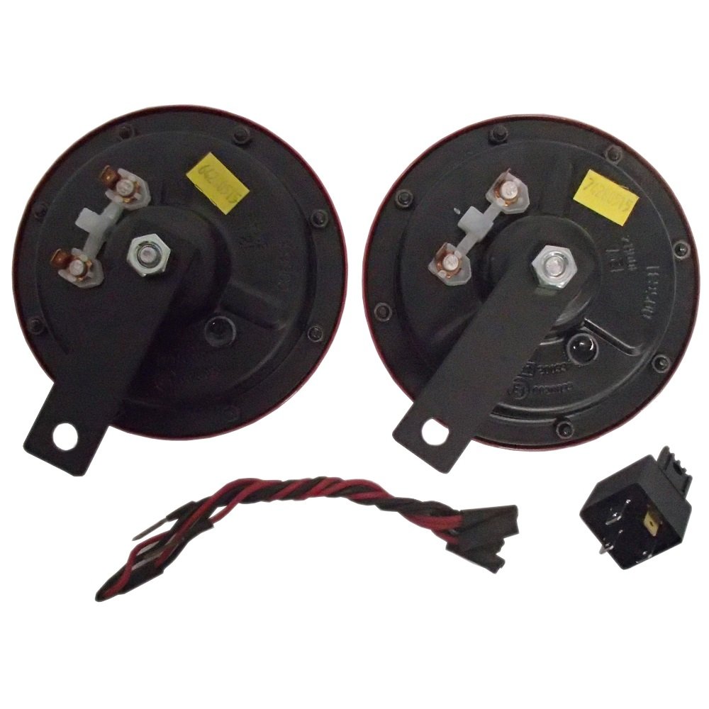 RAParts Twin Supertone Horn Kit 003399801 - High Performance 12V Car Horn Set with Loud 139dB Sound, Universal Fit for Trucks, SUVs, Motorcycles - Perfect for Off-Roading & Emergency Vehicle Use