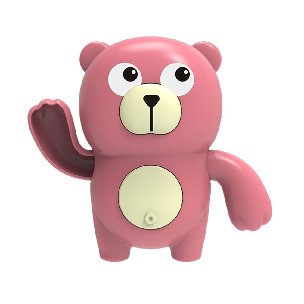 Wind-Up Swimming Bear Bath Toy - Floating Water Toy for Kids, Pink Bathtub & Pool Fun - Perfect for Bath Time, Playtime & Learning to Swim