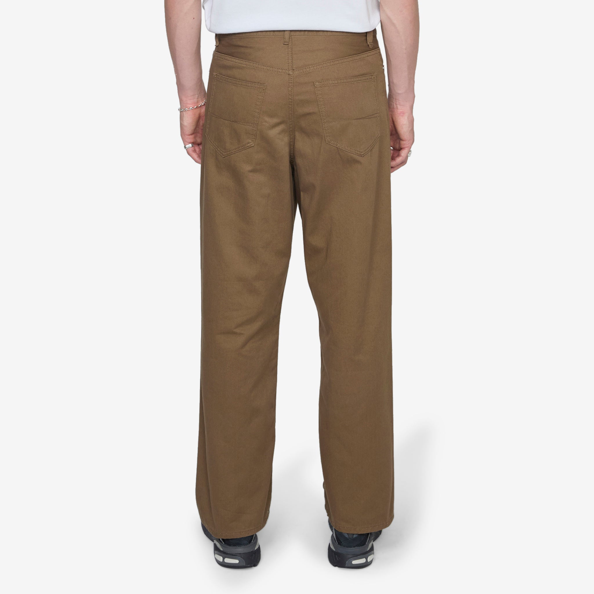 Robson 5 Pocket Twill Pants for Men - Classic Brown Casual Trousers | Comfortable & Durable for Work, Travel & Everyday Wear