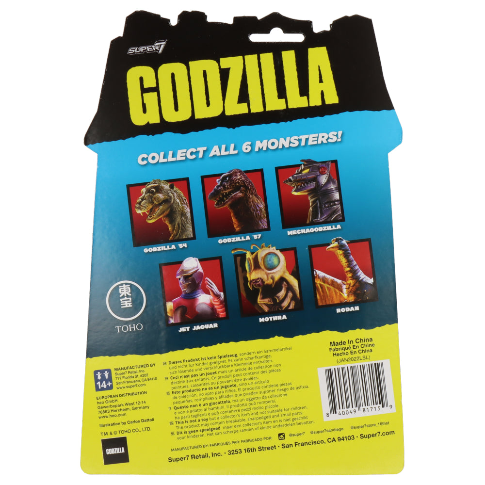 Official Toho Godzilla ReAction Figure - Classic Movie Monster Collectible for Fans & Display - Perfect for Home Decor, Gifts, and Pop Culture Collections