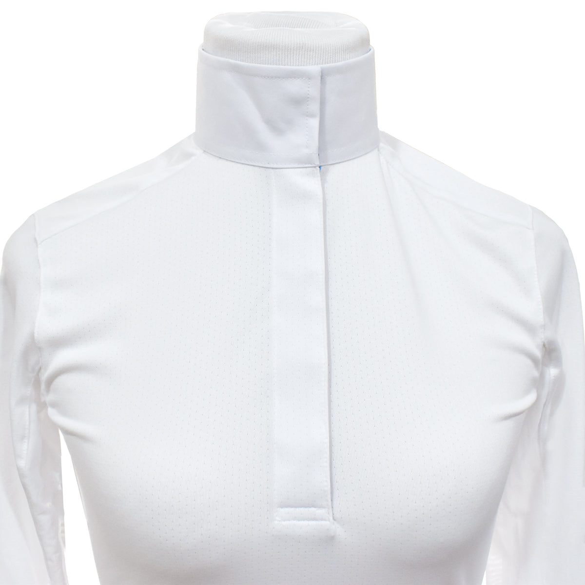 Essex Classics Women's Snowcone Talent Yarn Straight Collar Long Sleeve Dress Shirt - Perfect for Office Wear, Business Meetings & Professional Events