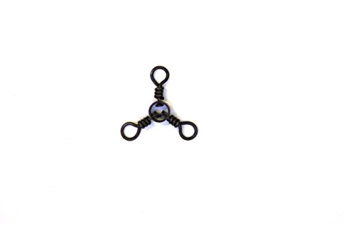 Eagle Claw 3-Way Swivel Fishing Connector - Premium Stainless Steel Snap Swivels for Saltwater & Freshwater Fishing - Perfect for Lures, Rigs & Tackle Setup