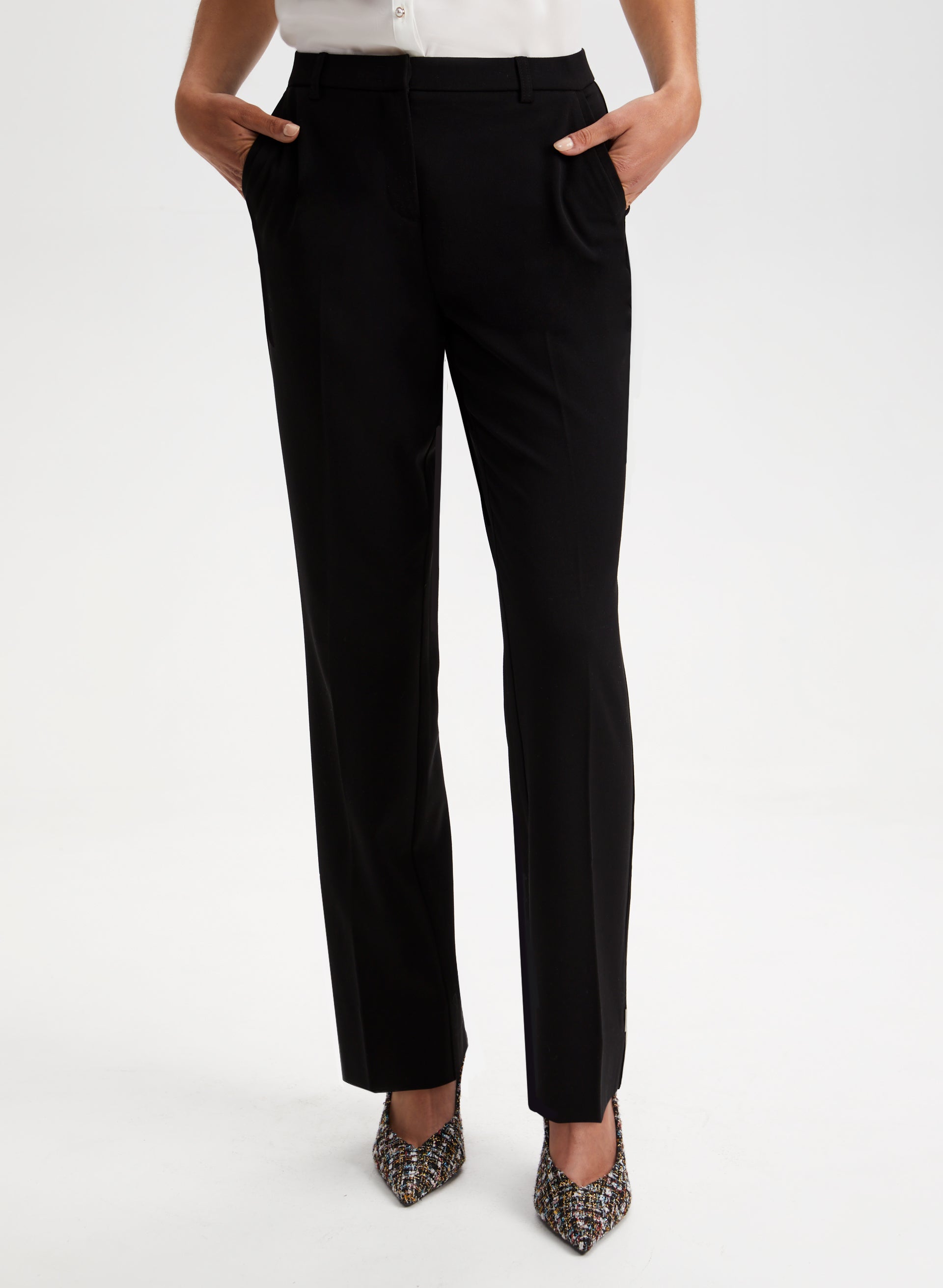 Essential Signature Fit Pants for Men & Women - Comfortable Stretch Slim Fit Trousers for Office, Travel & Casual Wear