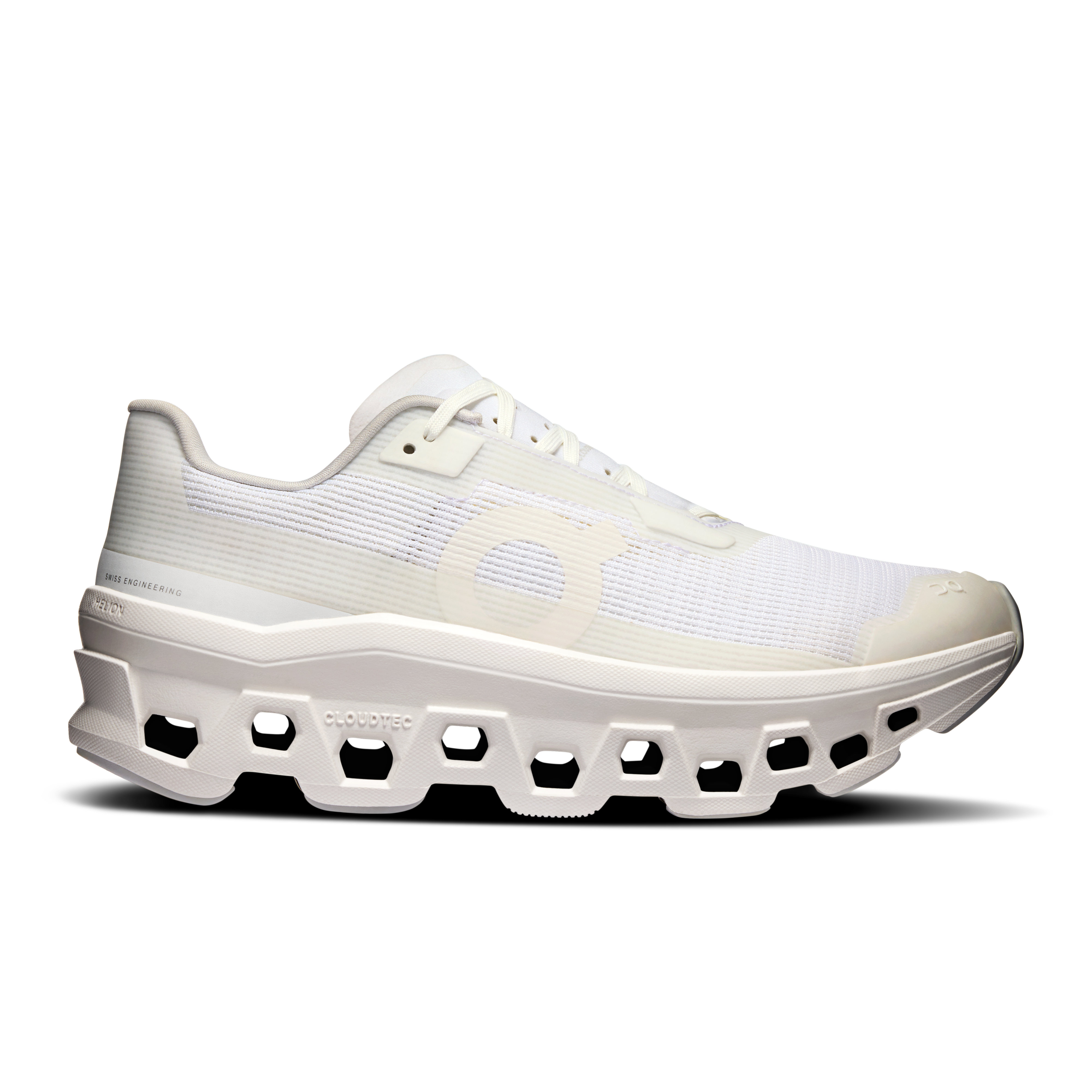 On Running Women's Cloudmonster Void Running Shoes - White/White | Lightweight Cushioned Sneakers for Jogging, Gym Workouts & Everyday Wear